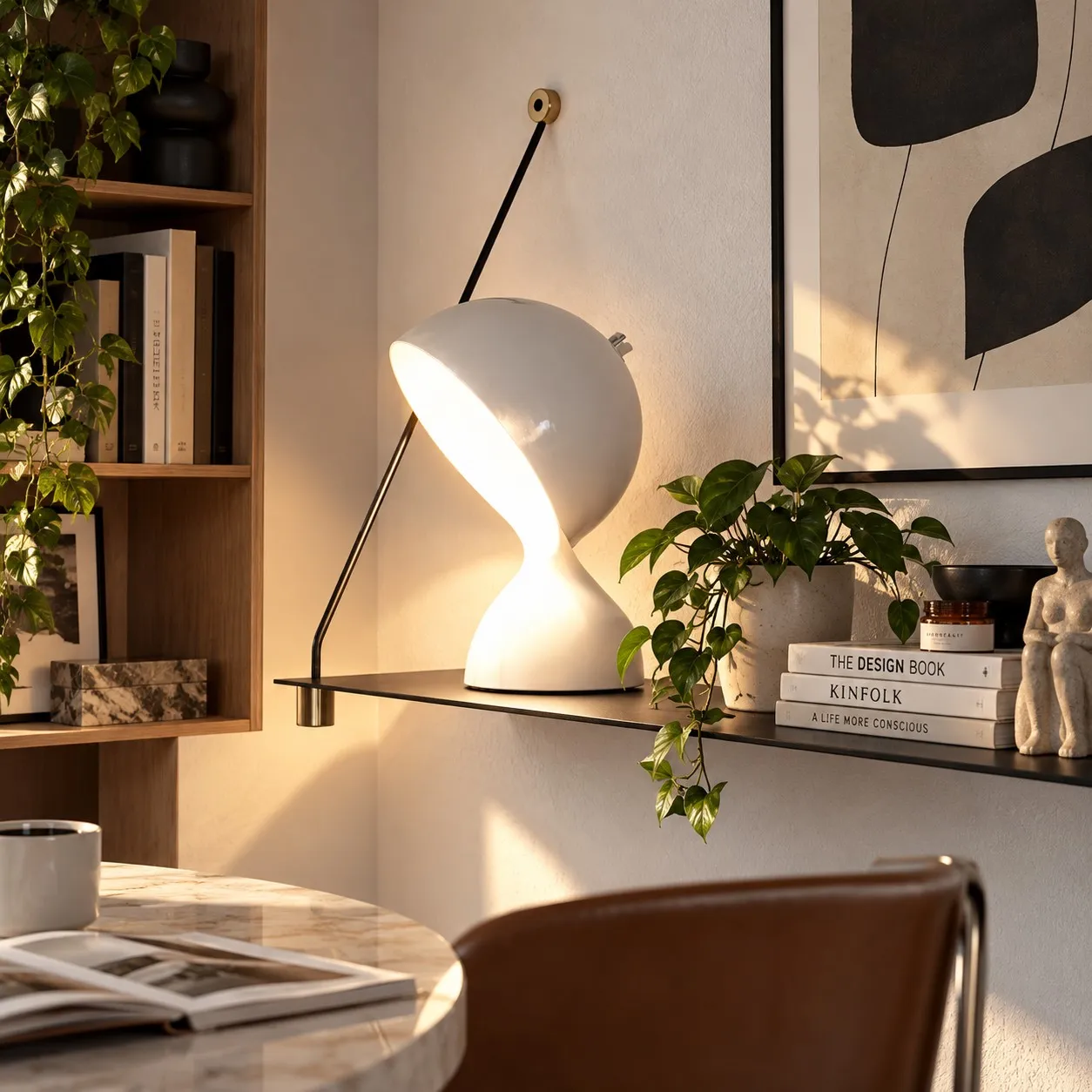 Dalù table lamp in an interior scene