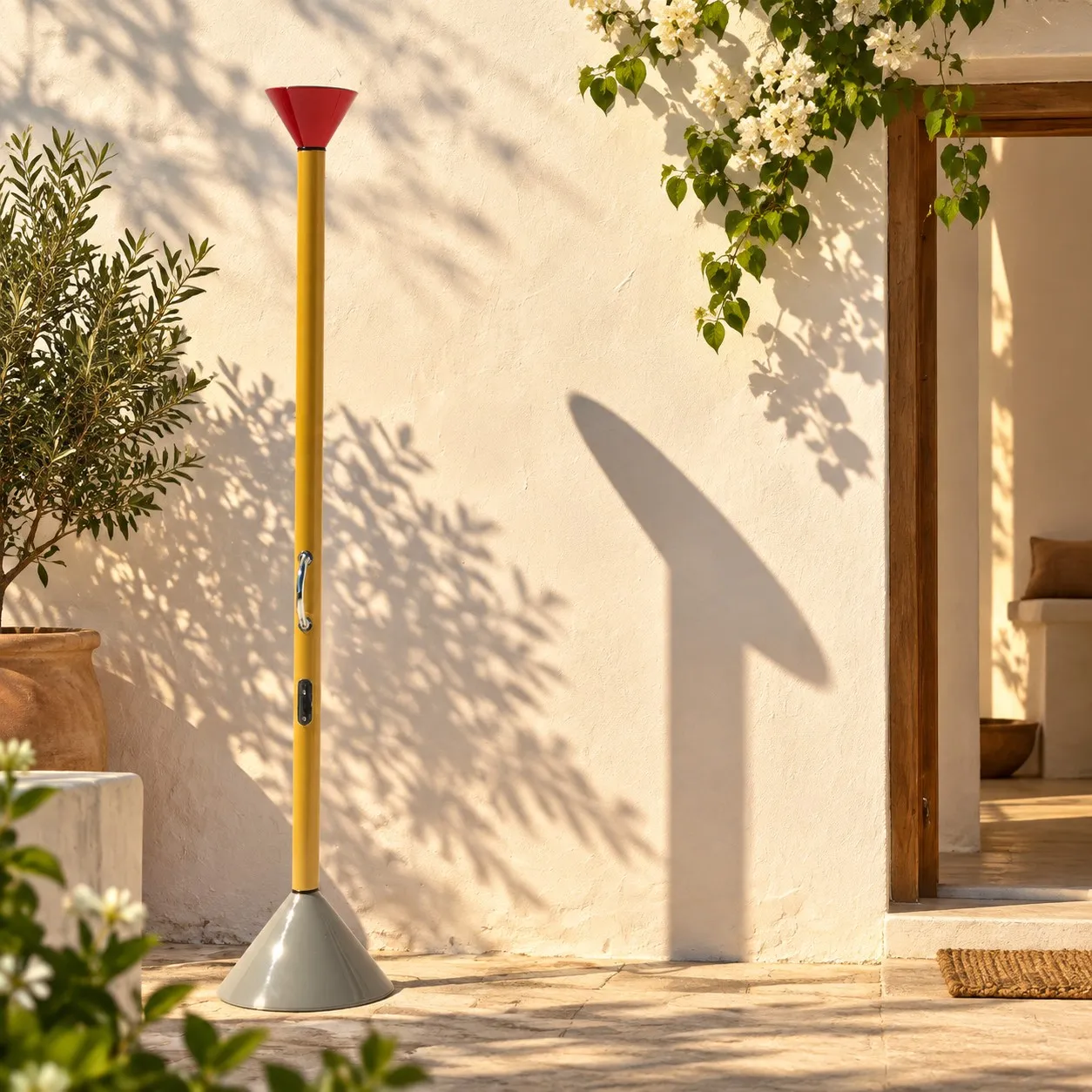 Floor lamp in interior scene