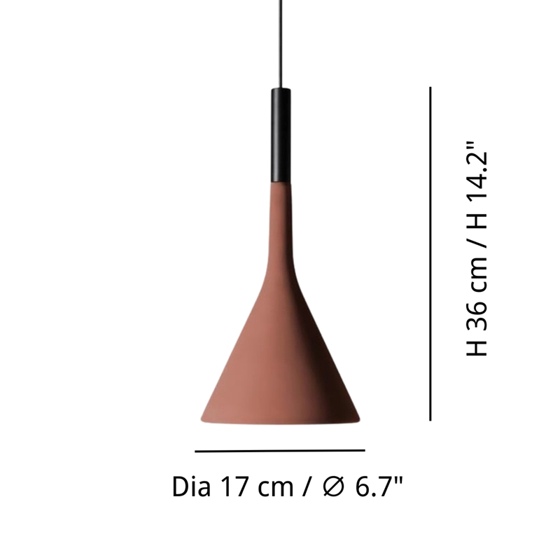 Alphomo 17 cm pendant dimensions