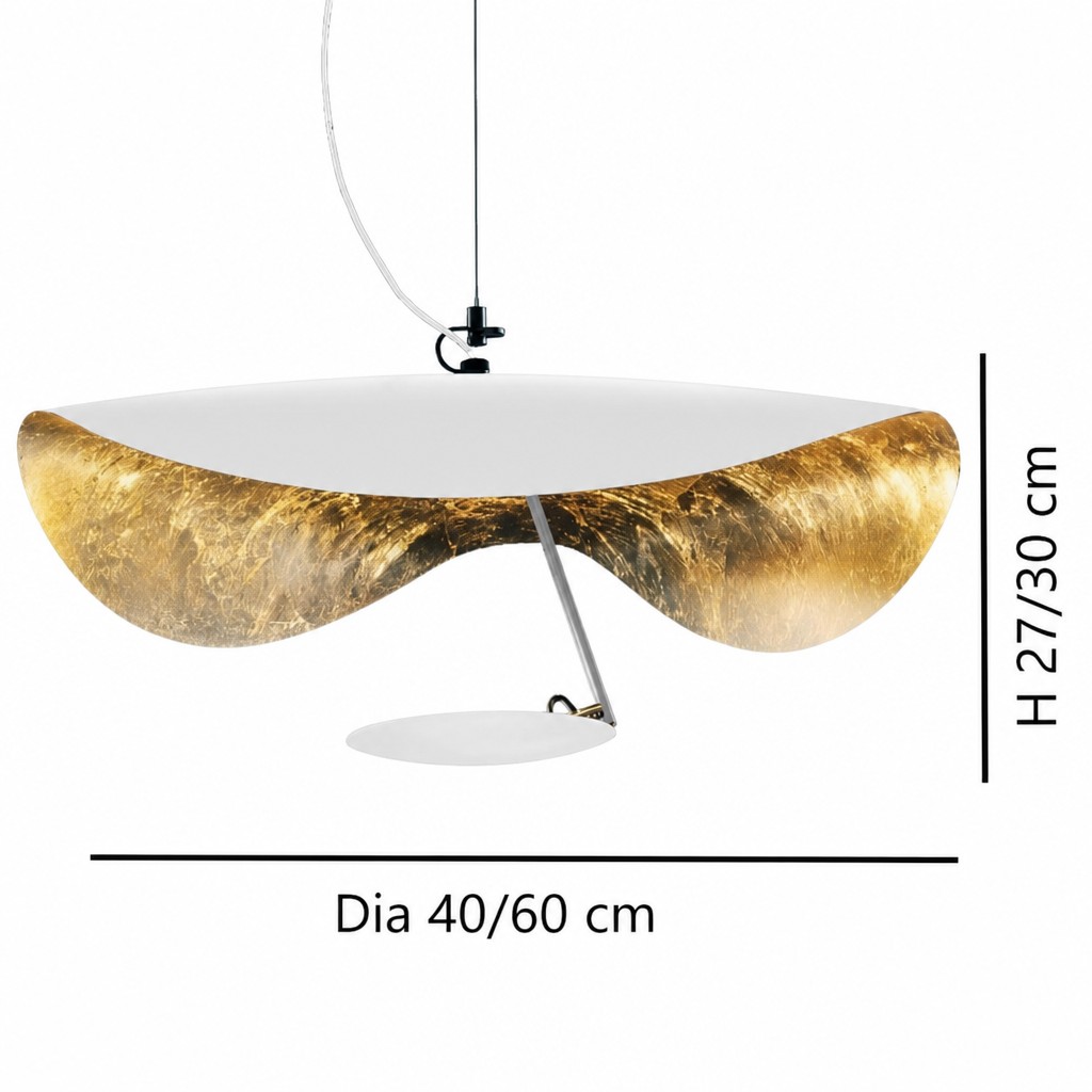 Pendant light dimensions for 40 and 60 cm diameters