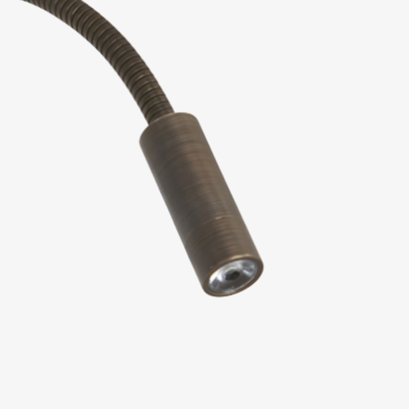 Close-up of the cylindrical lamp head