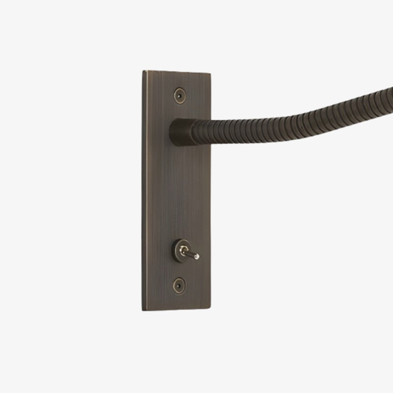 Close-up of the rectangular wall backplate