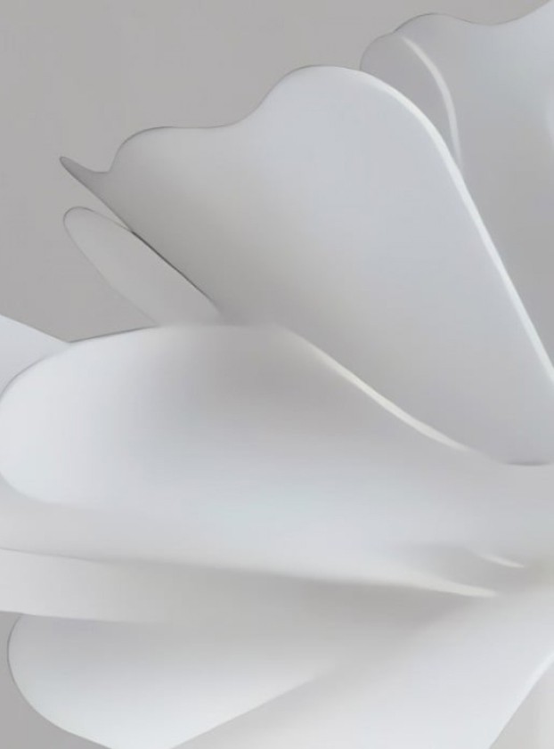 Close-up of the Blossenari sculptural petal edges