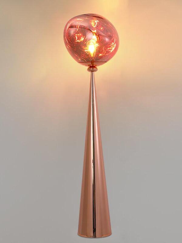 Rose gold Melt floor lamp