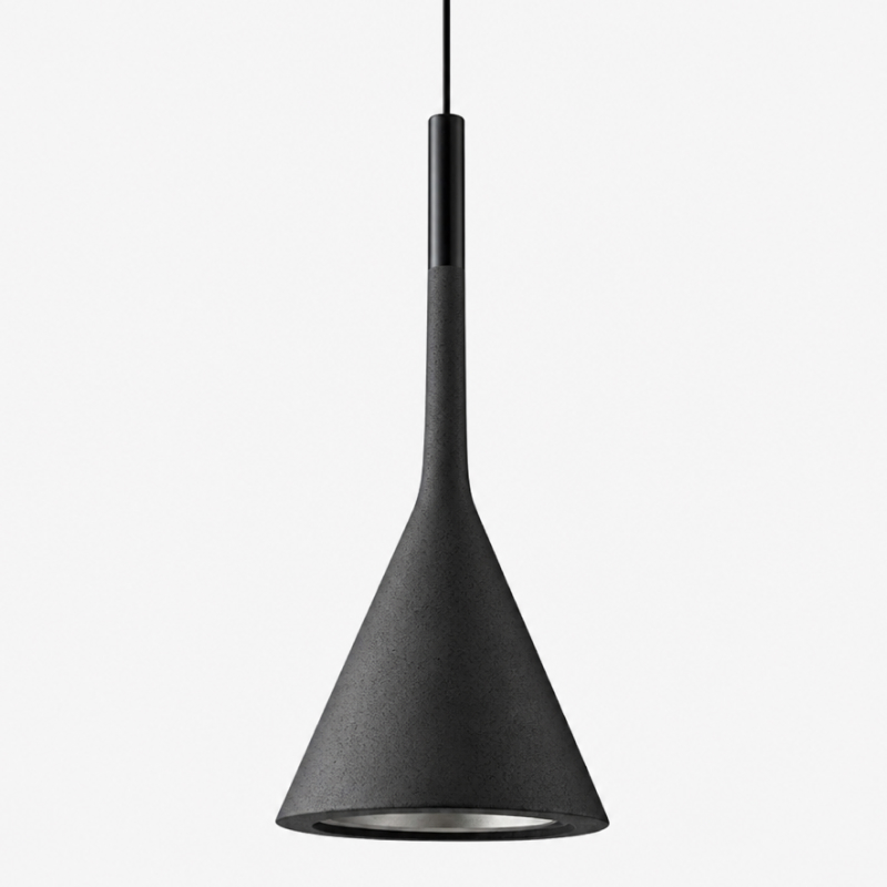 Alphomo Black conical pendant