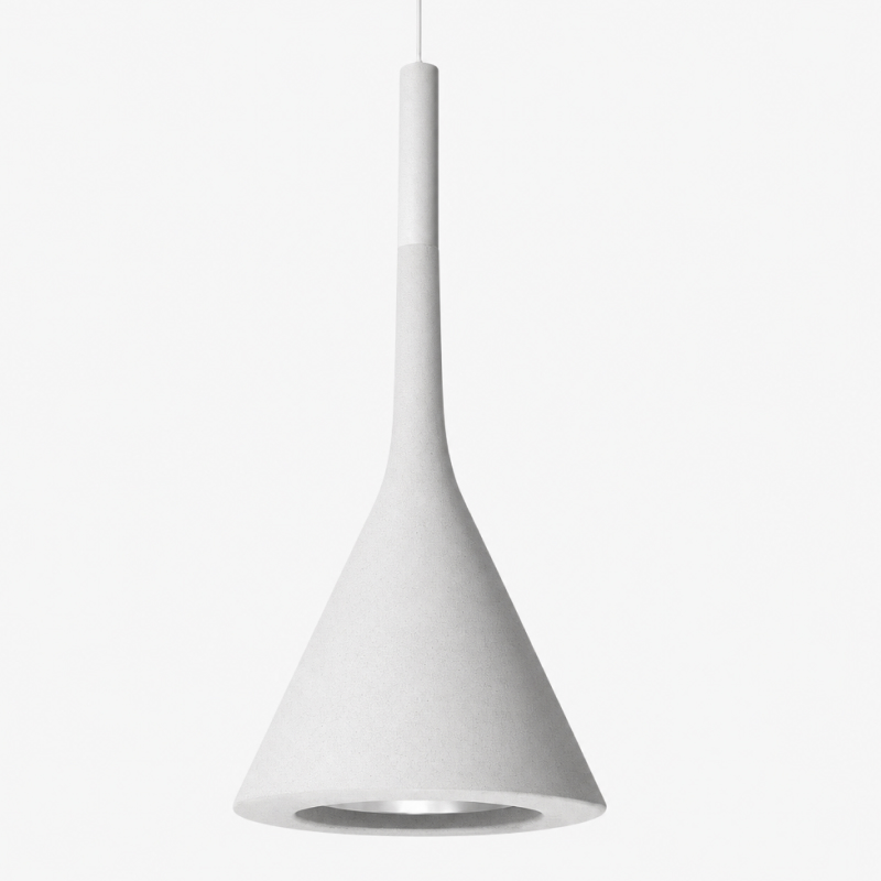 Alphomo White conical pendant