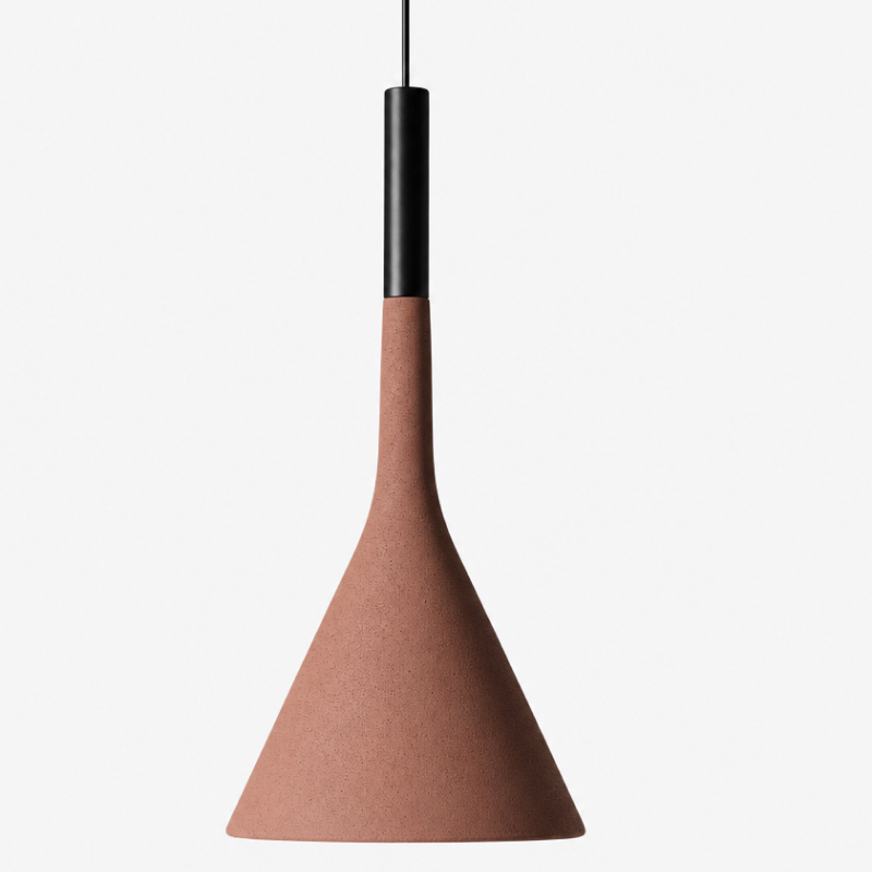 Alphomo Brick Red conical pendant