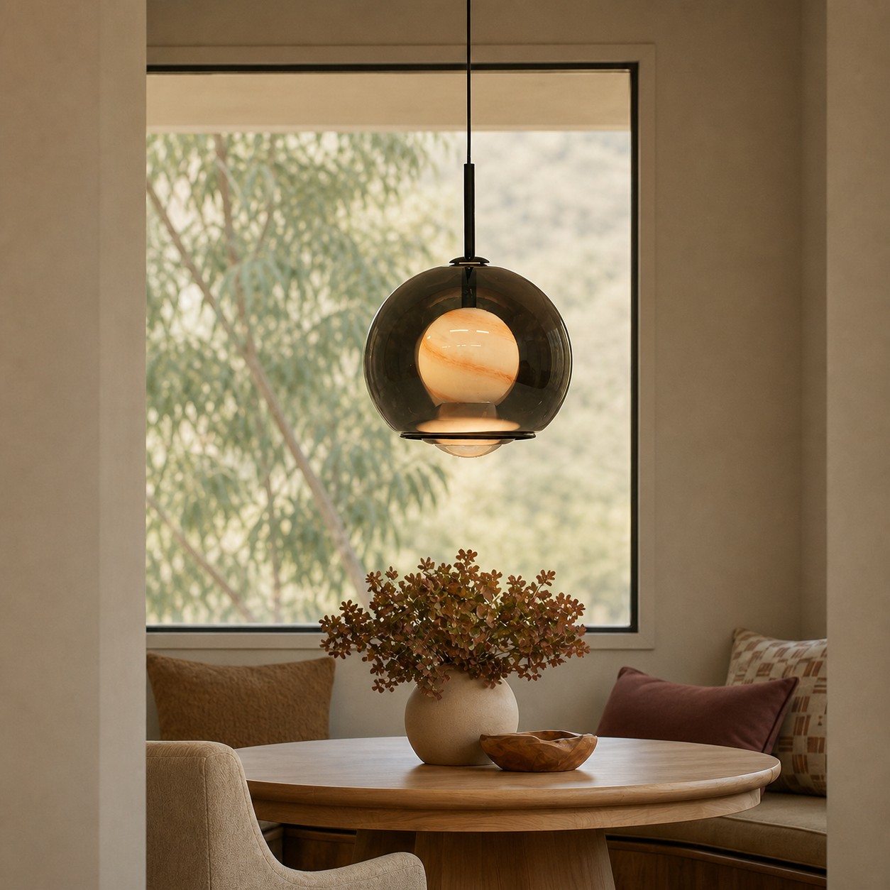 Luma pendant in dining room