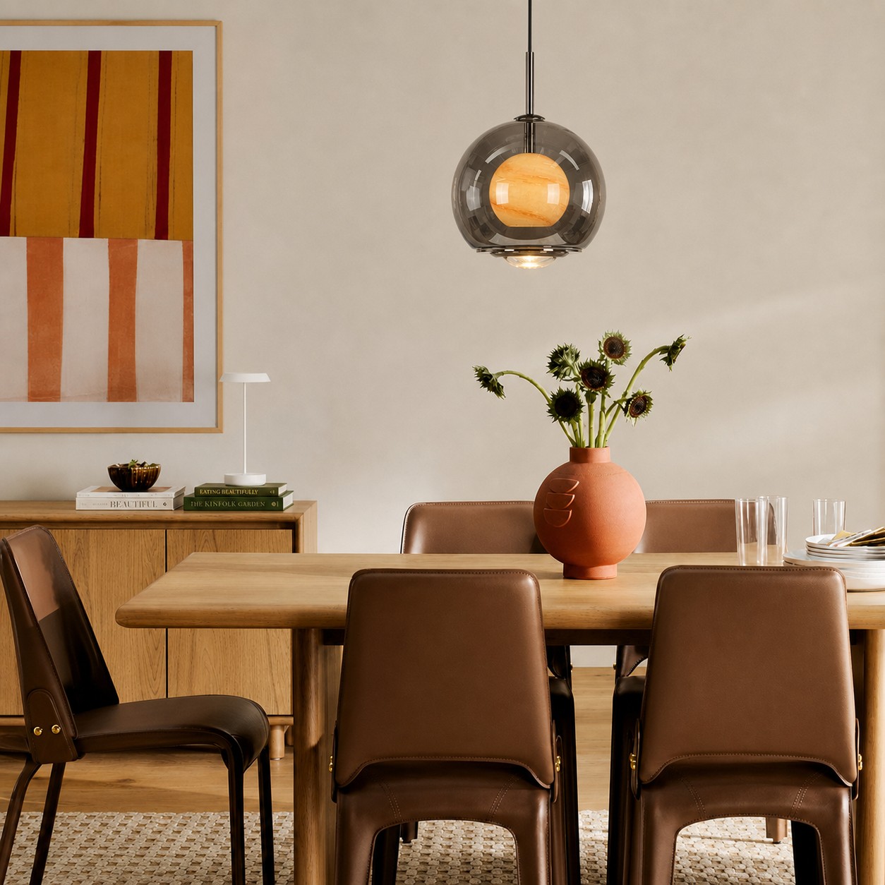 Luma pendant in dining setting