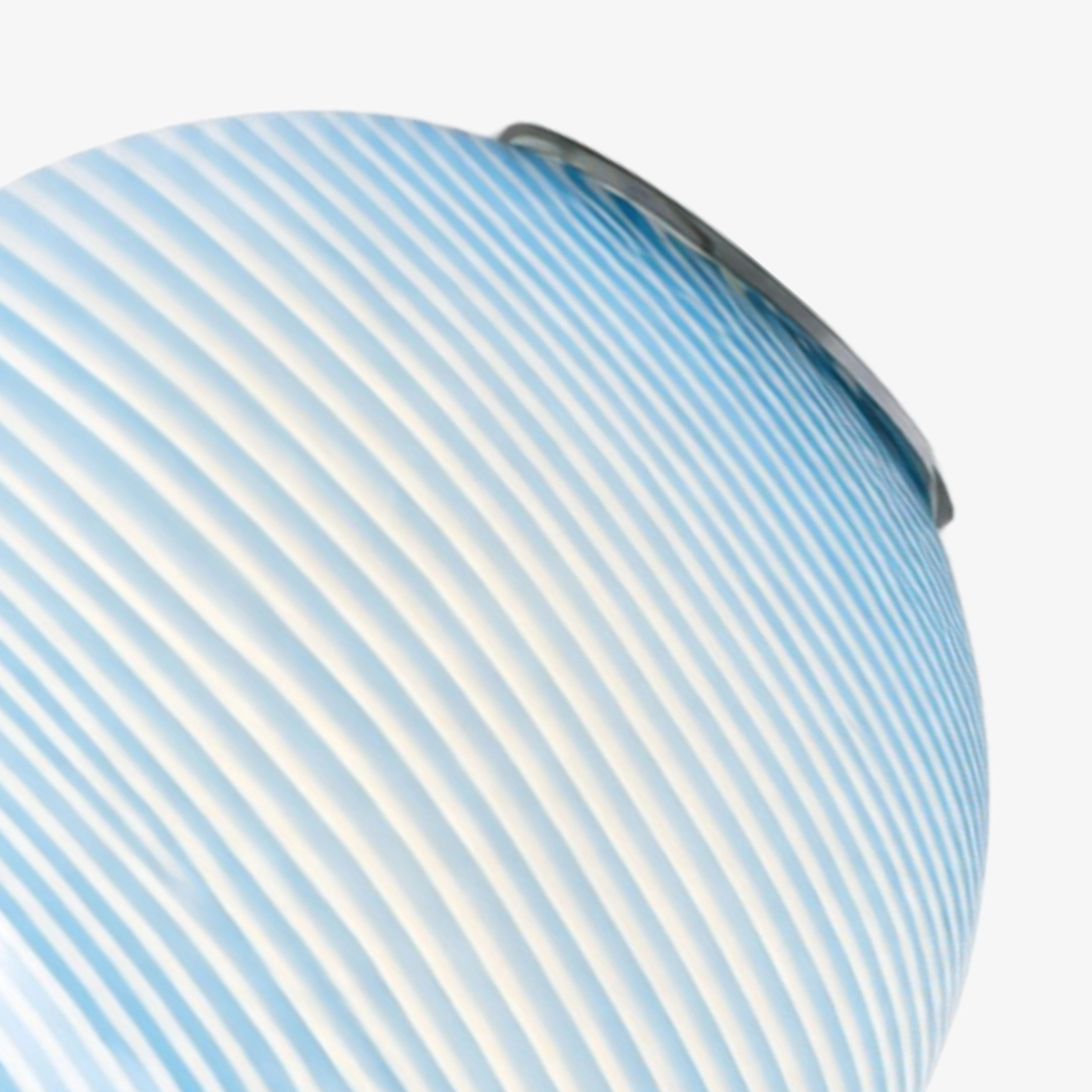 Blue striped glass detail