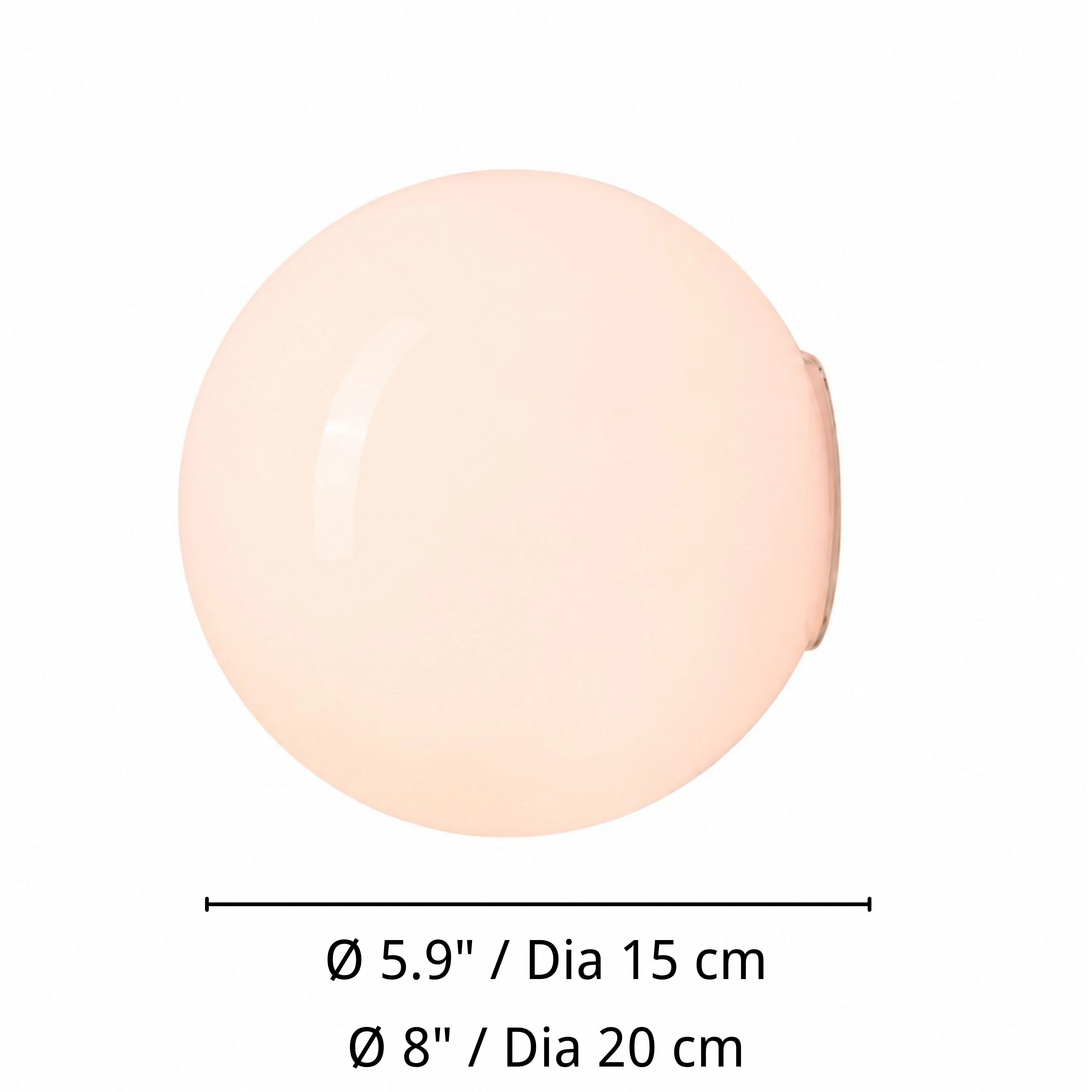 Luma wall sconce sizes: diameter 15 and 20 centimeters