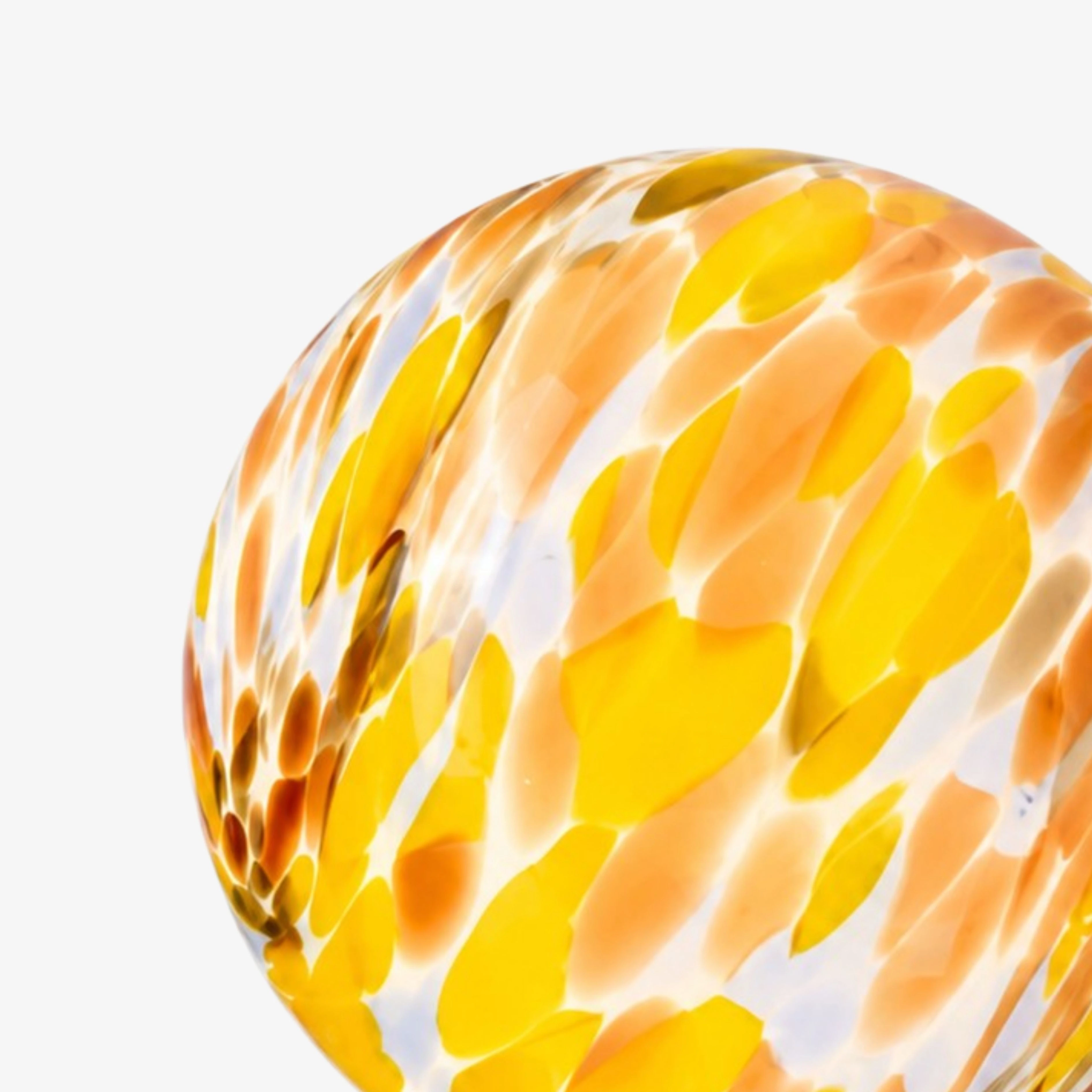 Multicolor art glass detail