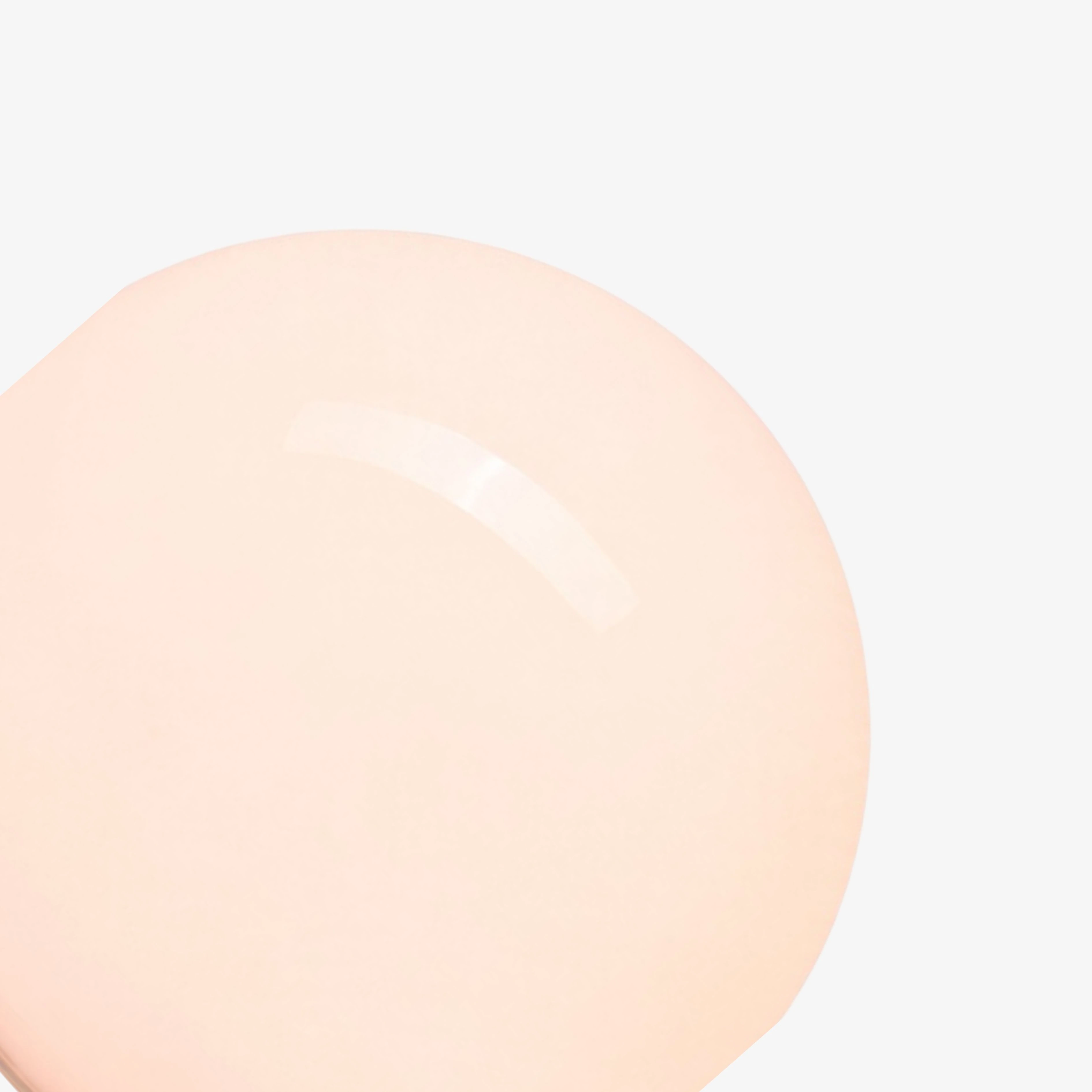 Pink glass globe detail