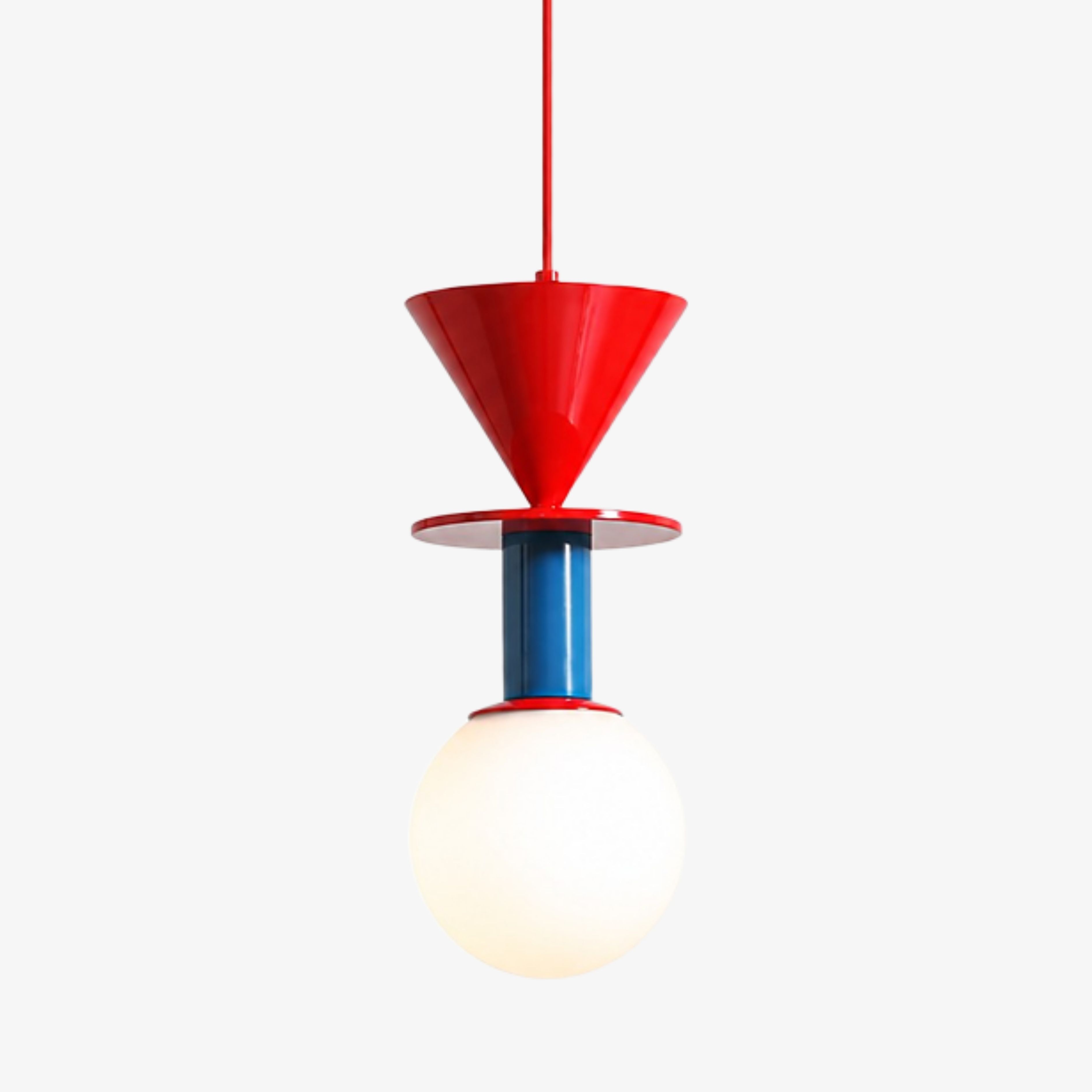 Luma geometric Memphis pendant light in Multicolor