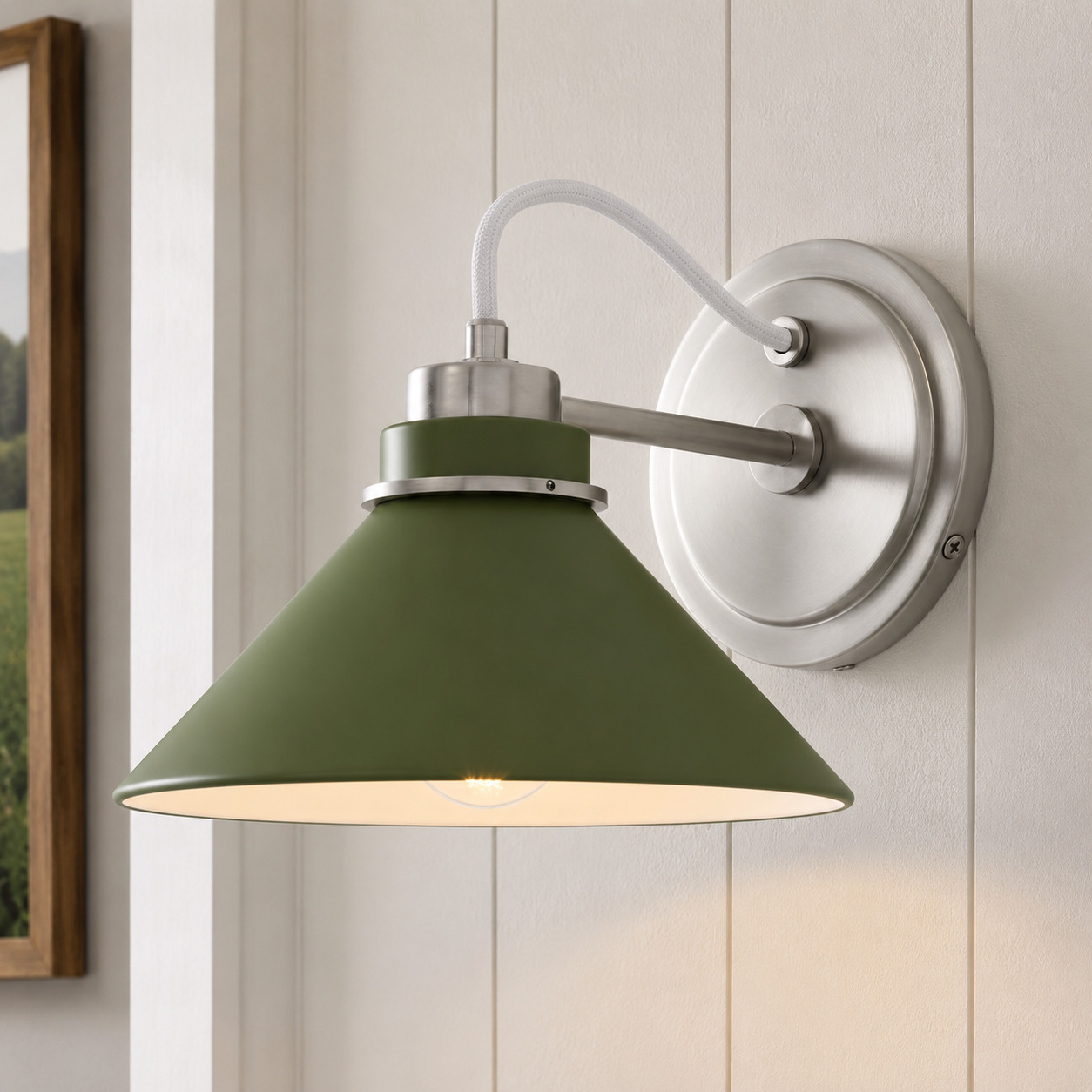Rope Arm / Matte Nickel / Coated Dark Olive