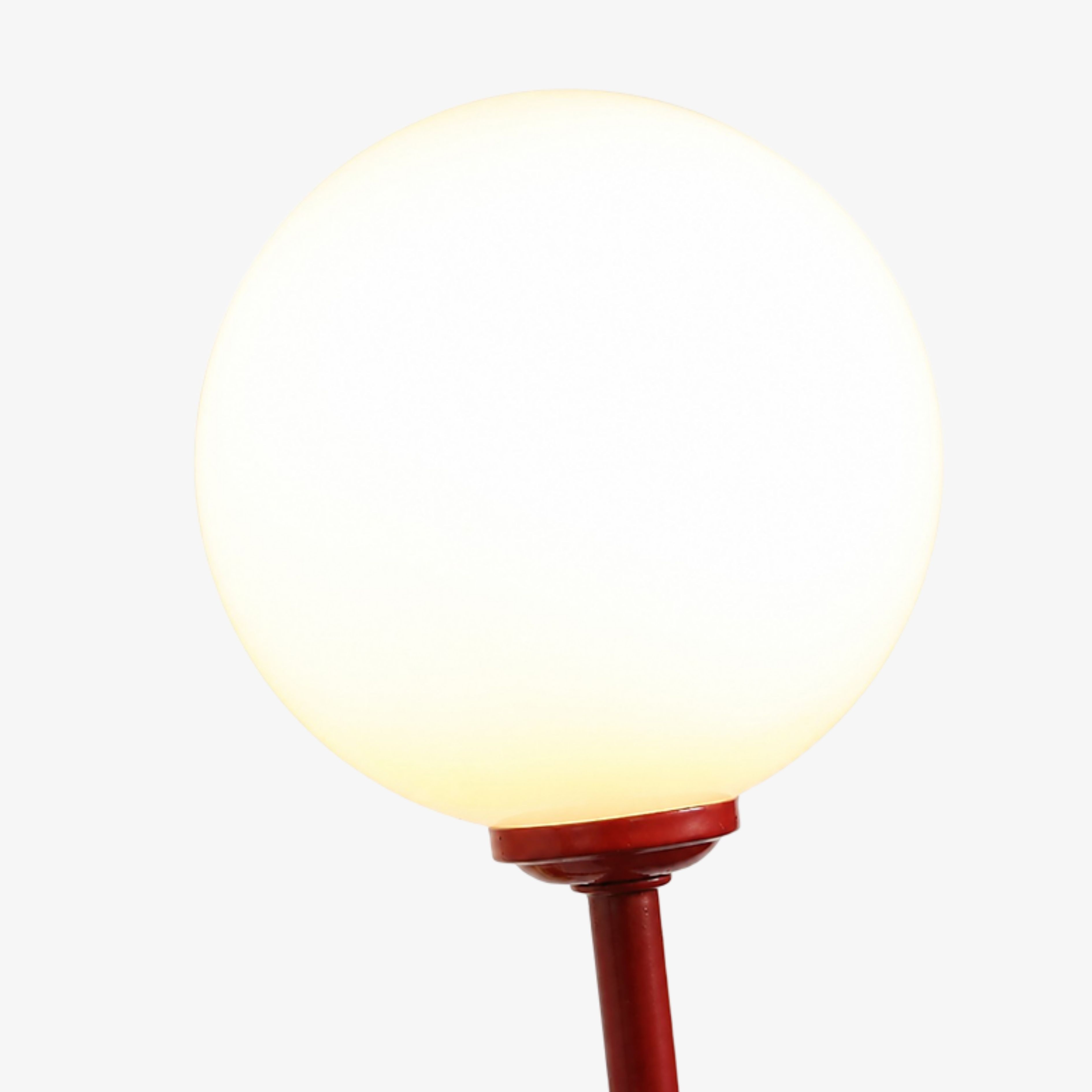 Opal glass globe detail