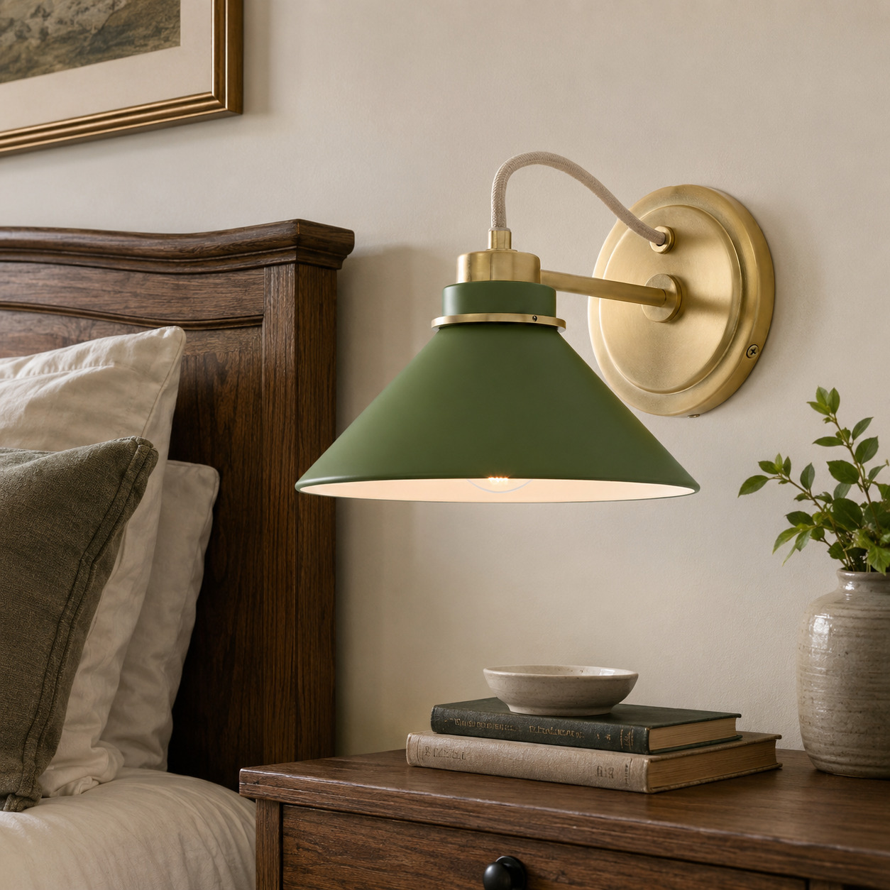 Rope Arm / Champagne Bronze Metal / Coated Dark Olive