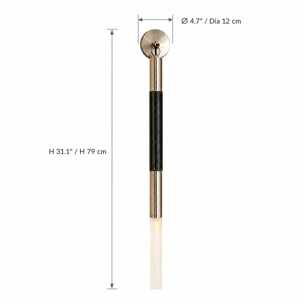 Single wall light dimensions