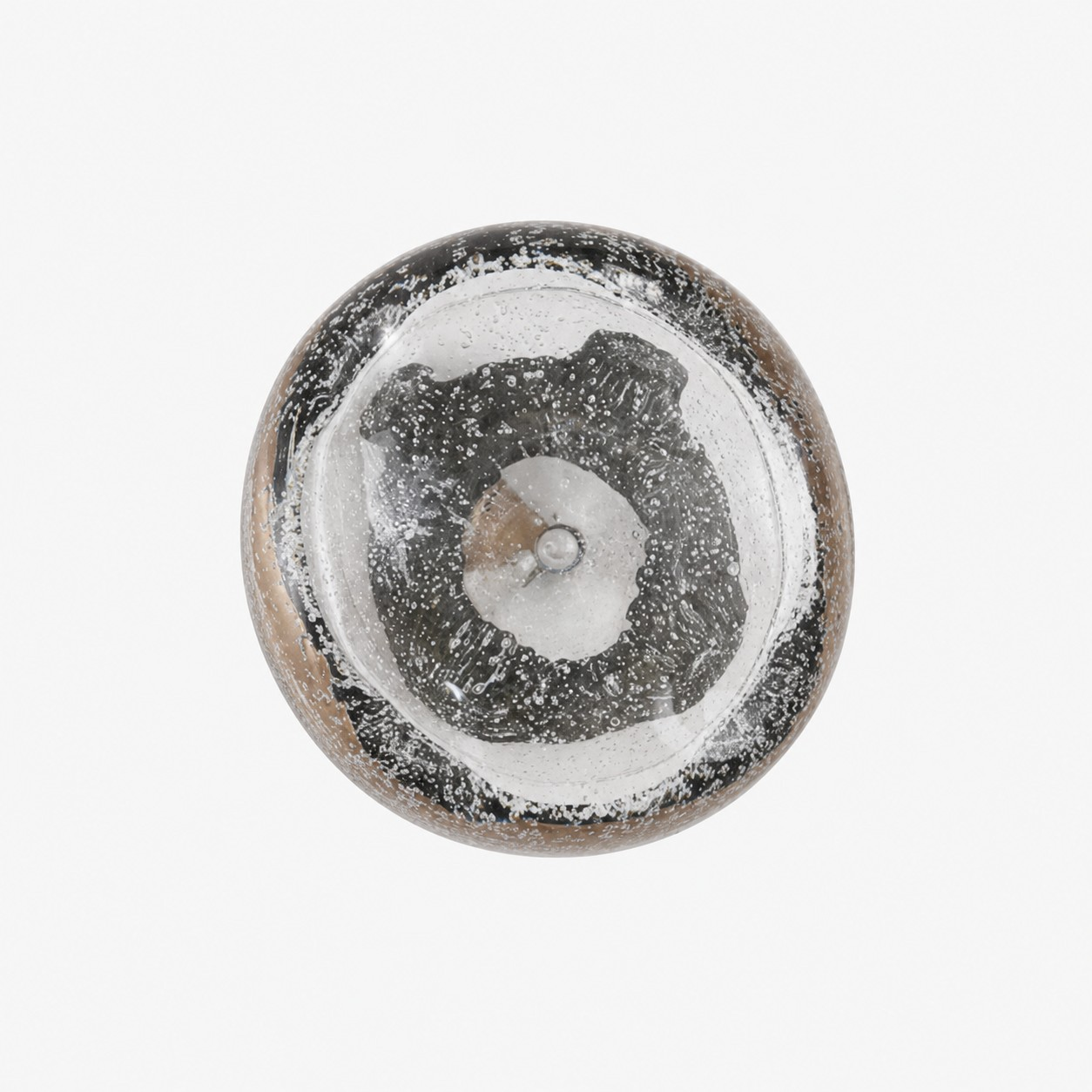 Bubble crystal globe wall lamp in Clear