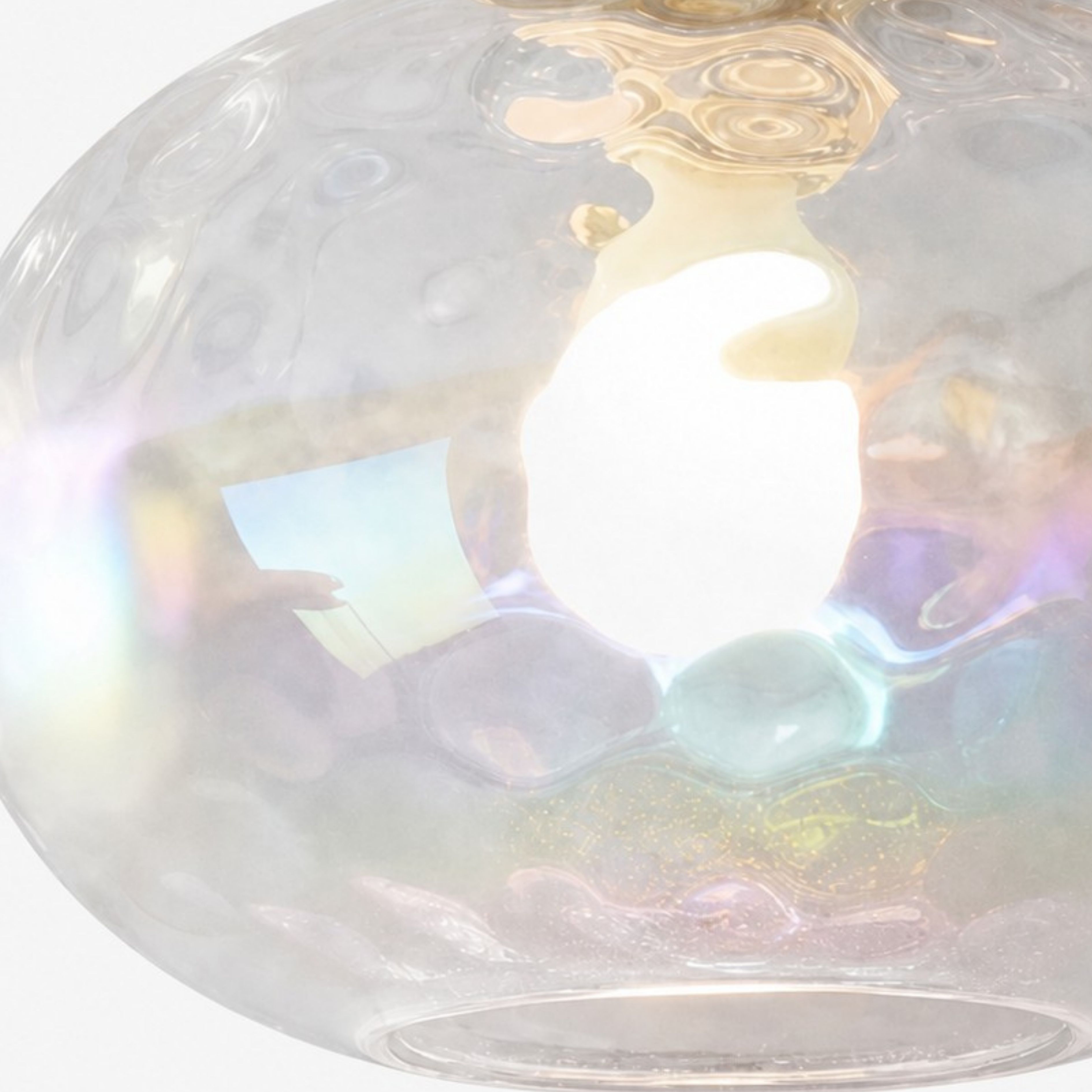 Colorful textured glass surface detail