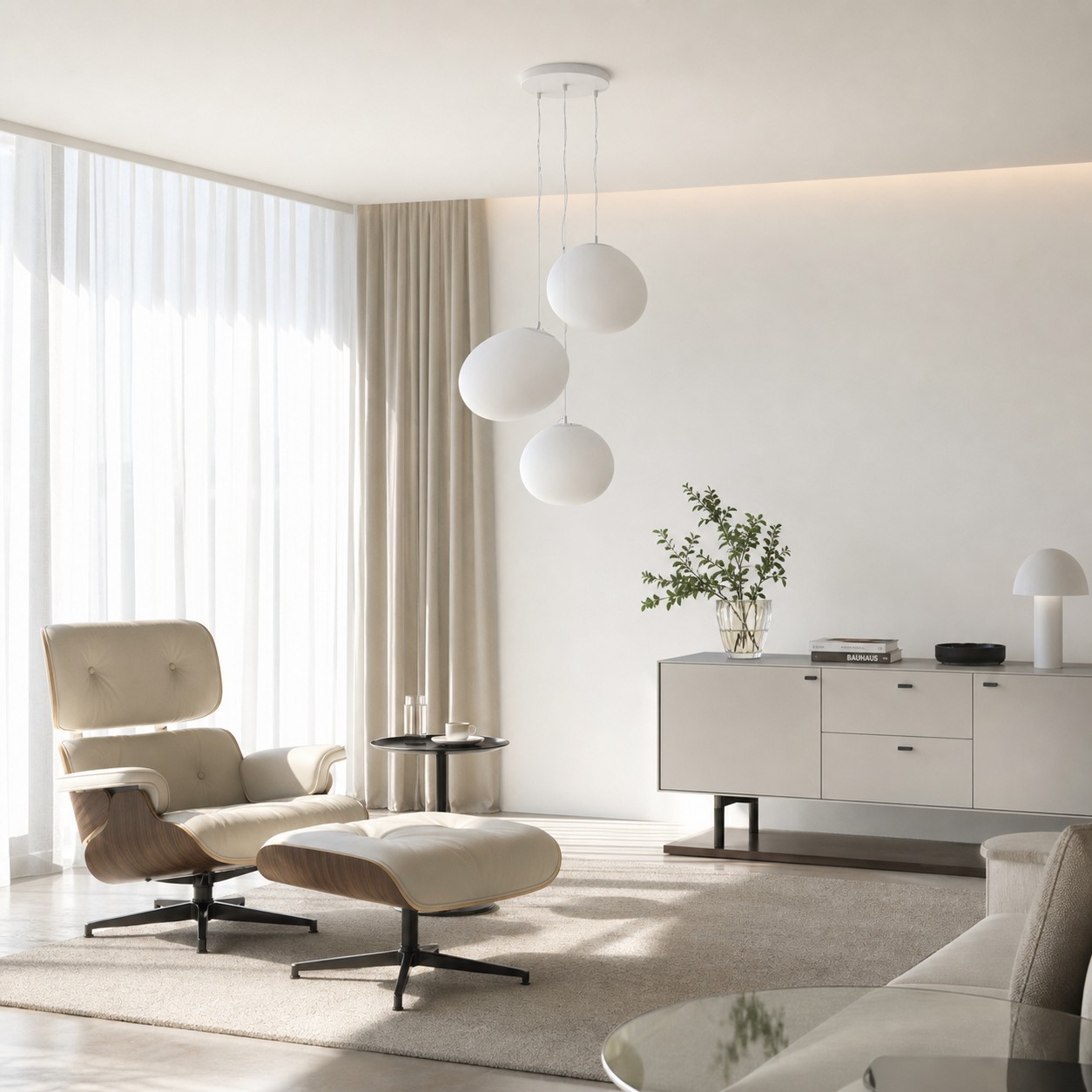 Stonea pendant lamps in a living room