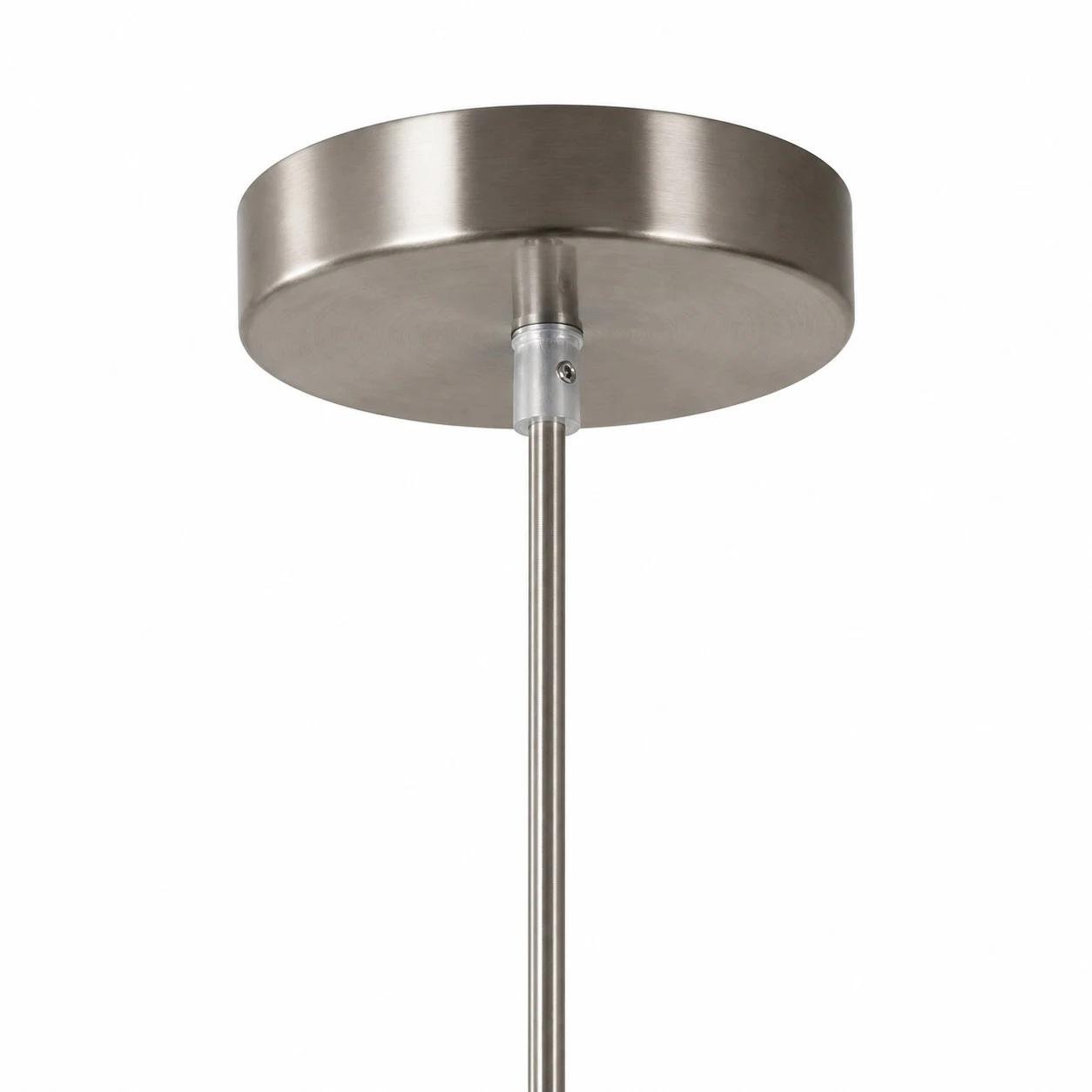 Round ceiling canopy and suspension stem detail