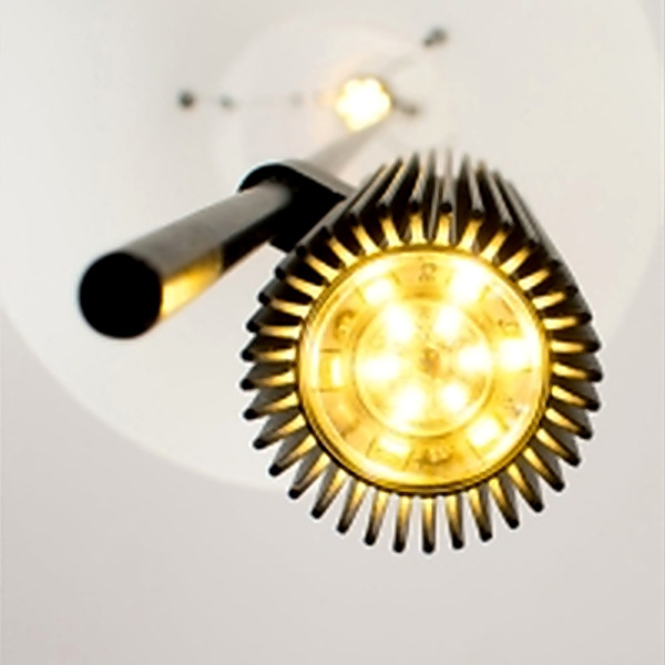 Flamingo pendant light LED chip and heat sink detail