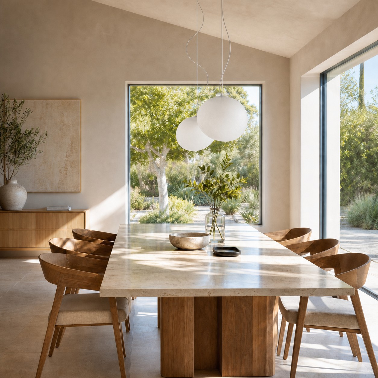 Stonea pendant lamp in a dining room
