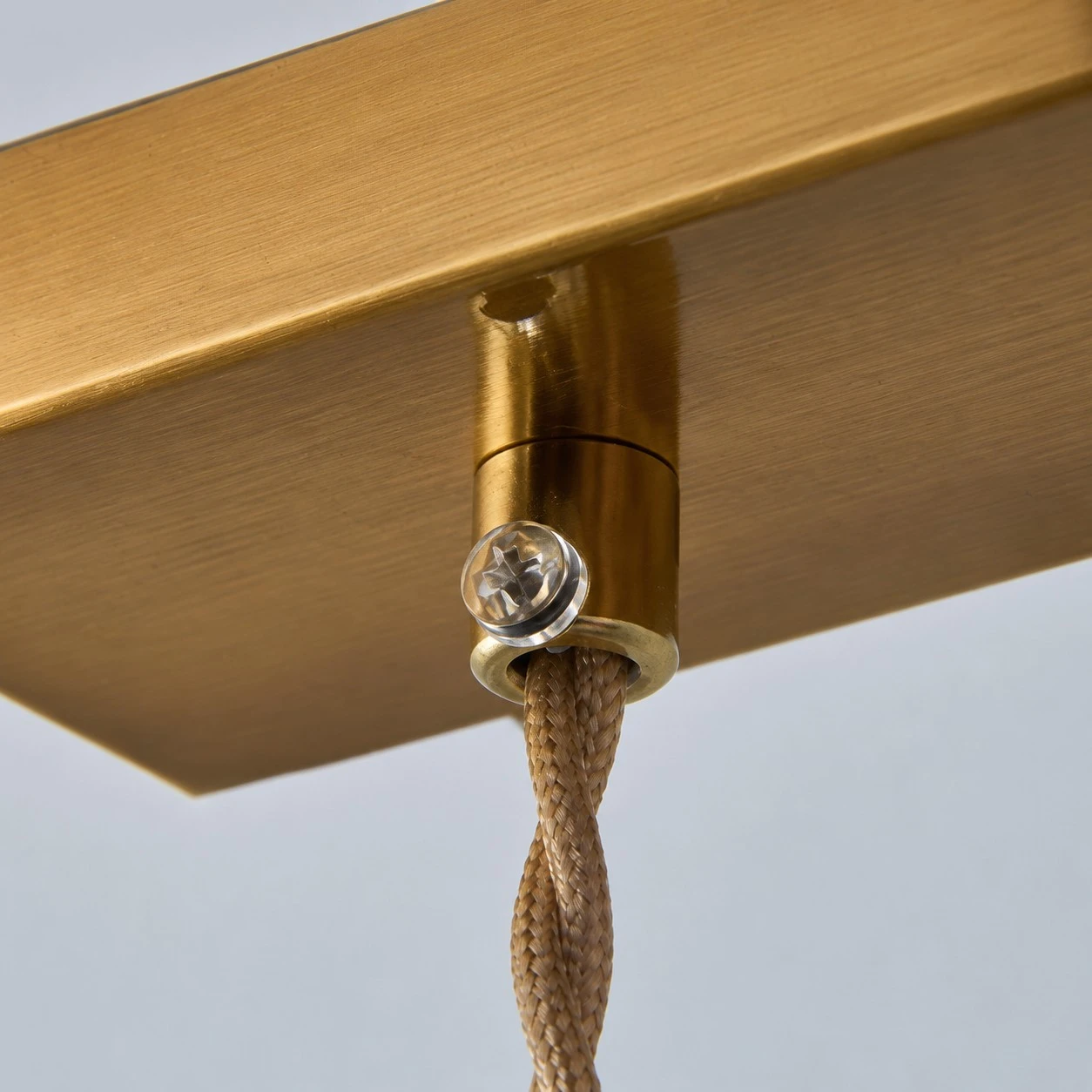 Canopy and braided cord connection detail