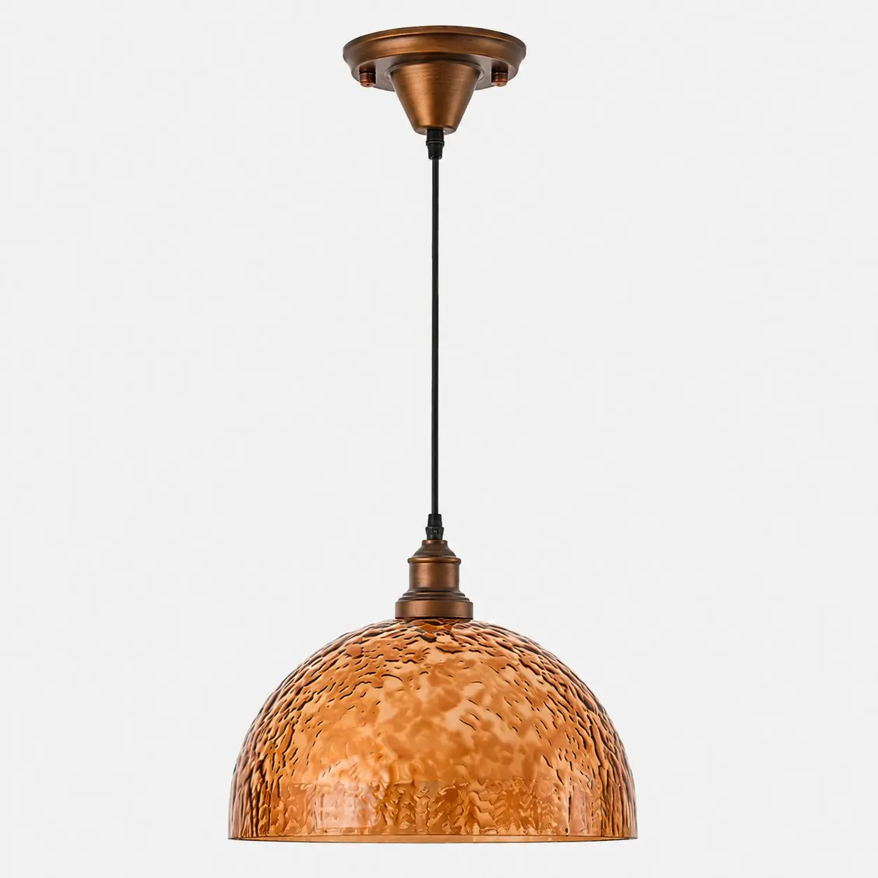Amber acrylic pendant light