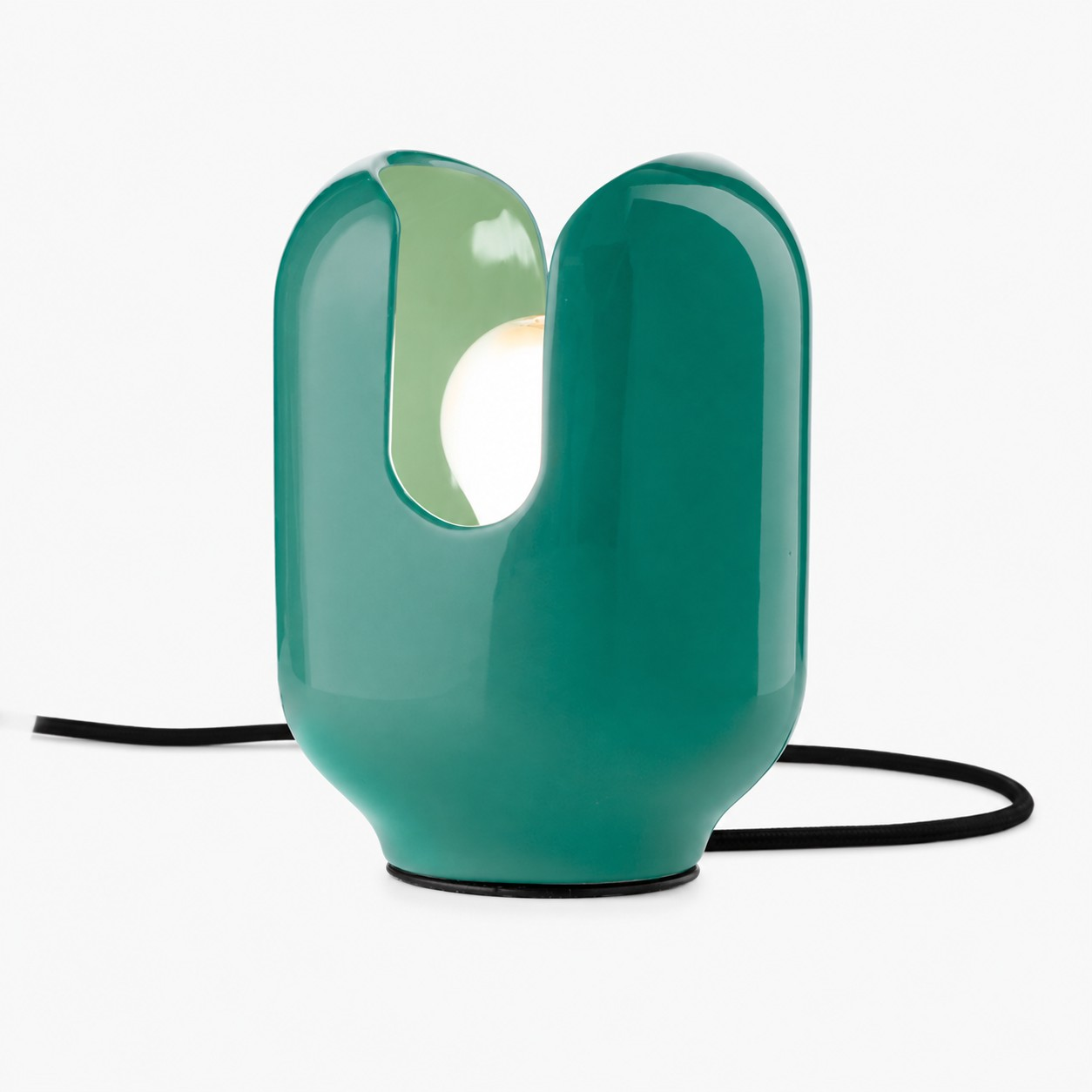Turquoise BATUCADA sculptural ceramic table lamp