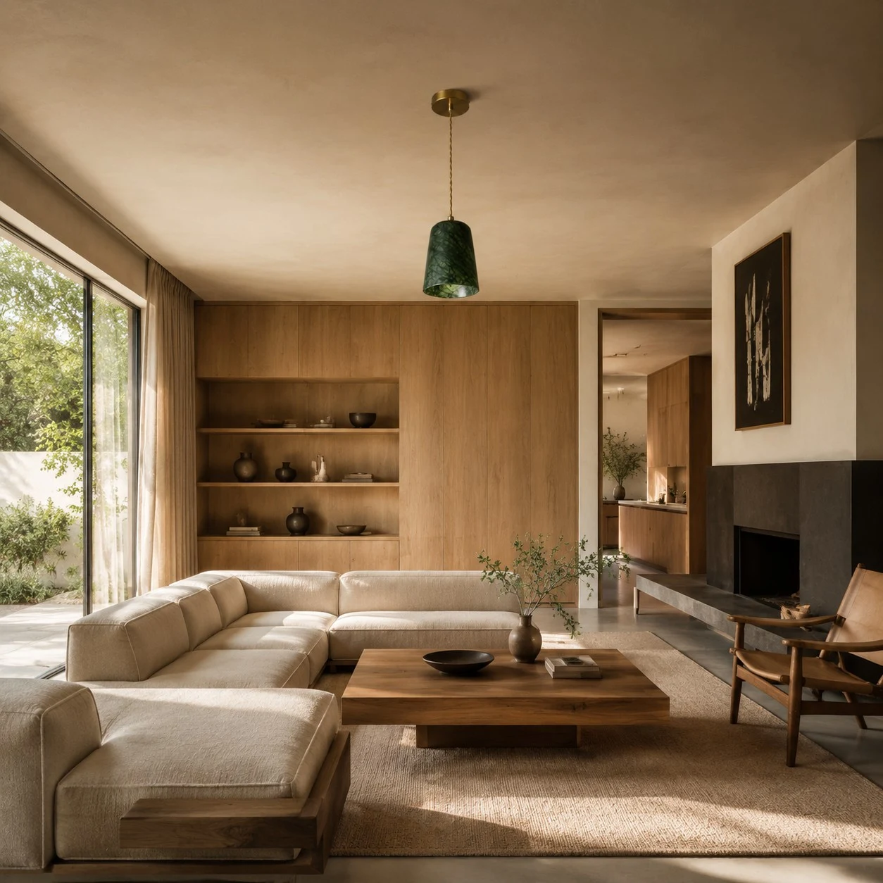 Pendant light shown in an interior setting