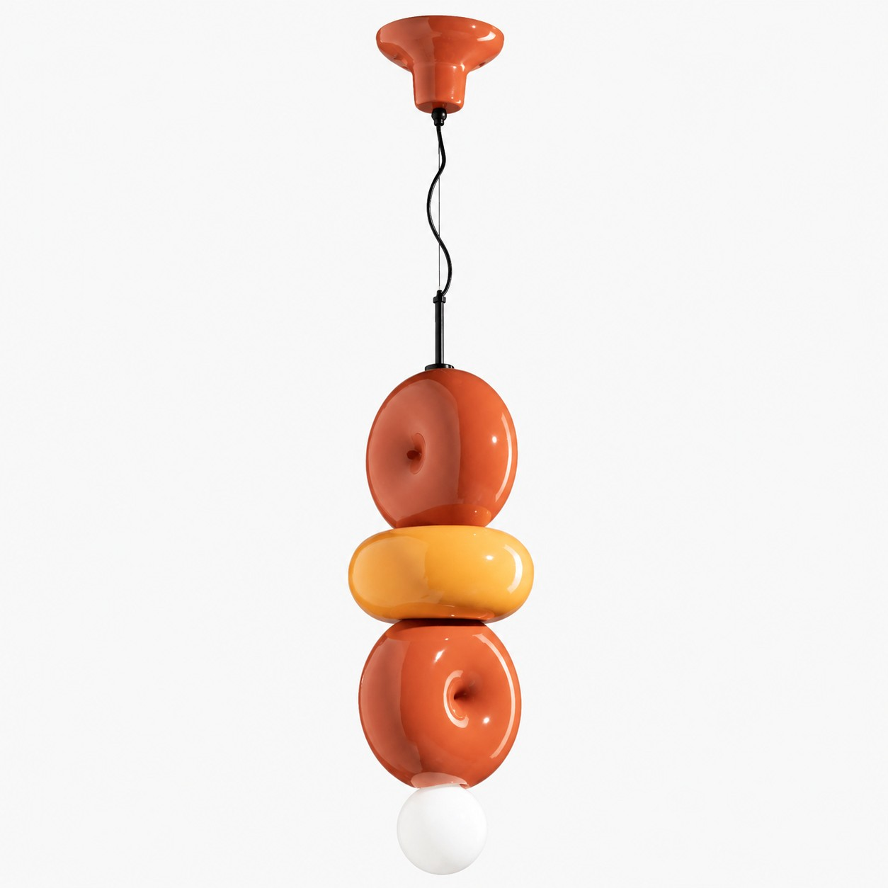 Multicolor BUMBUM sculptural ceramic pendant lamp
