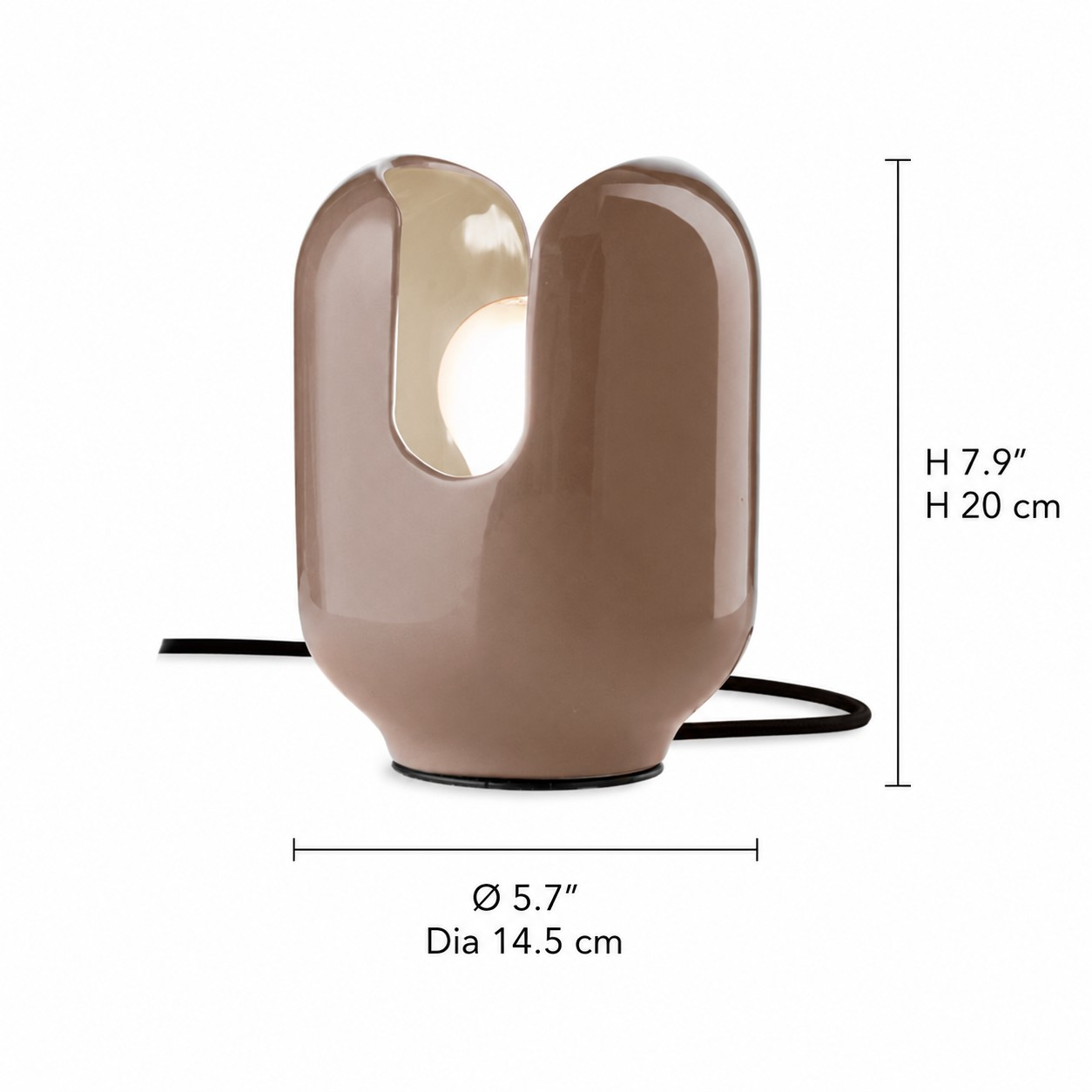 BATUCADA dimensions: diameter 14.5 cm and height 20 cm
