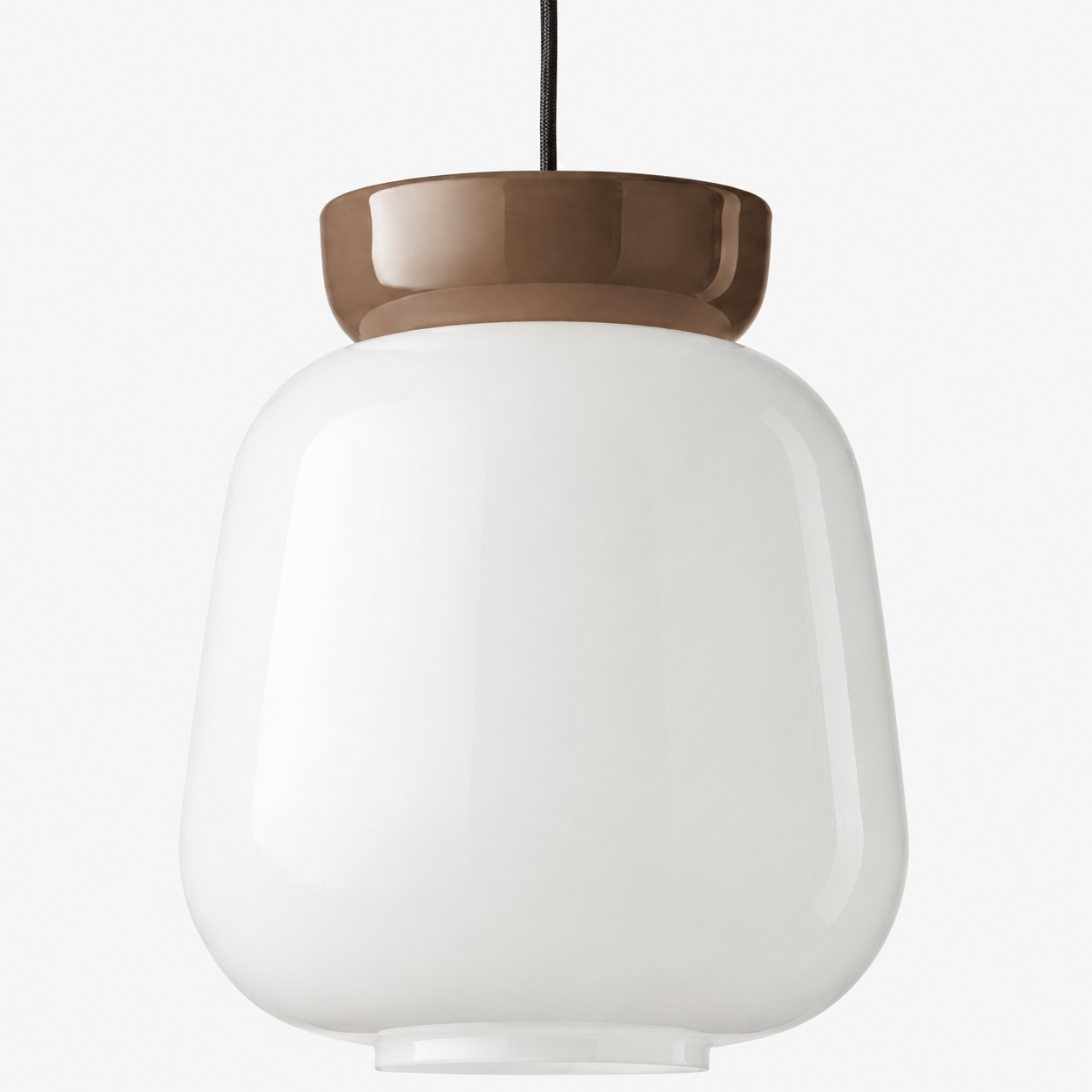Opal globe and ceramic body detail