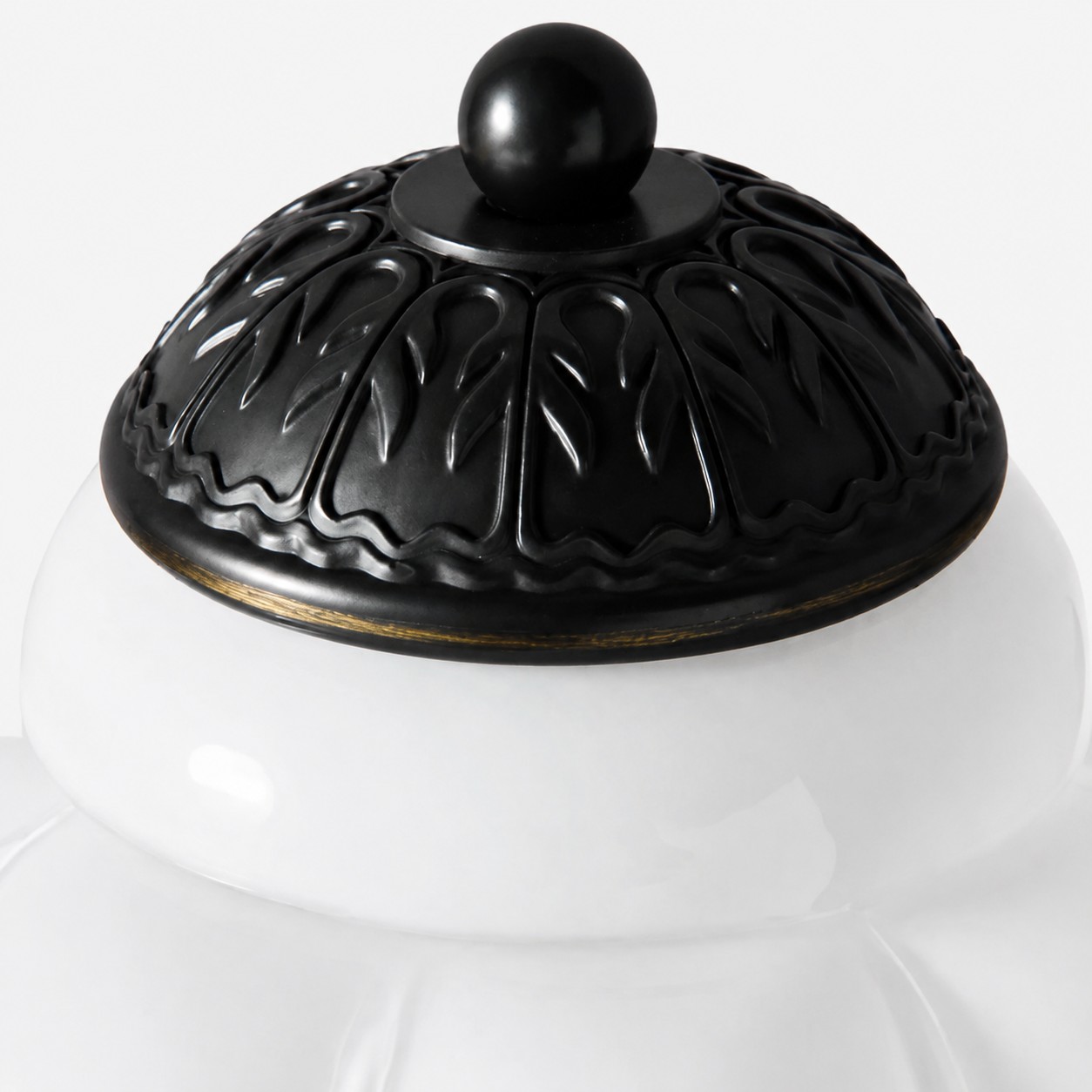 Eloise table lamp decorative metal cap detail