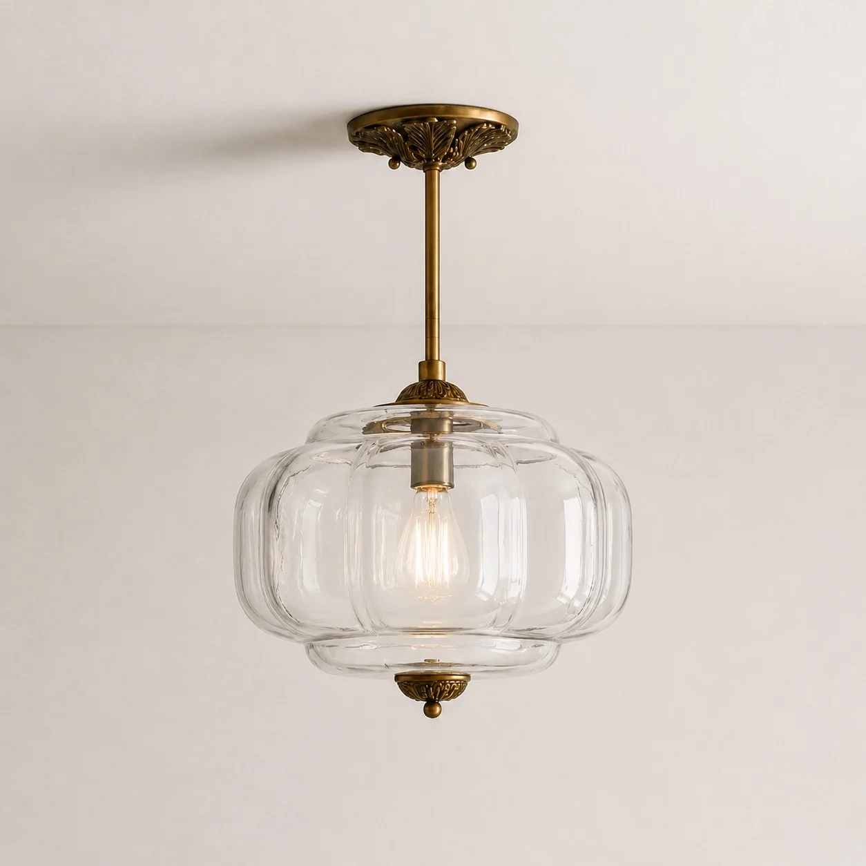 Eloise clear+brass product image
