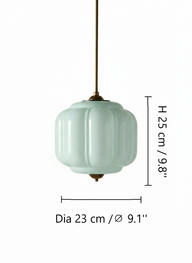 Eloise pendant dimensions, diameter 23 cm and height 25 cm