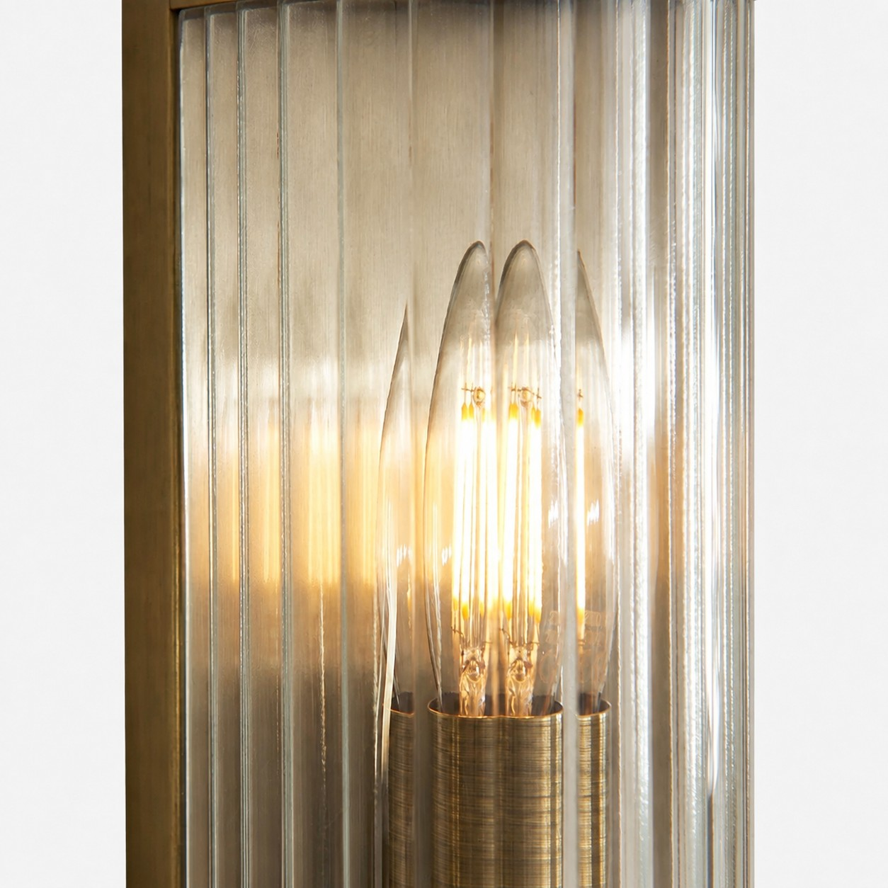 Black RibGlow wall sconce product view