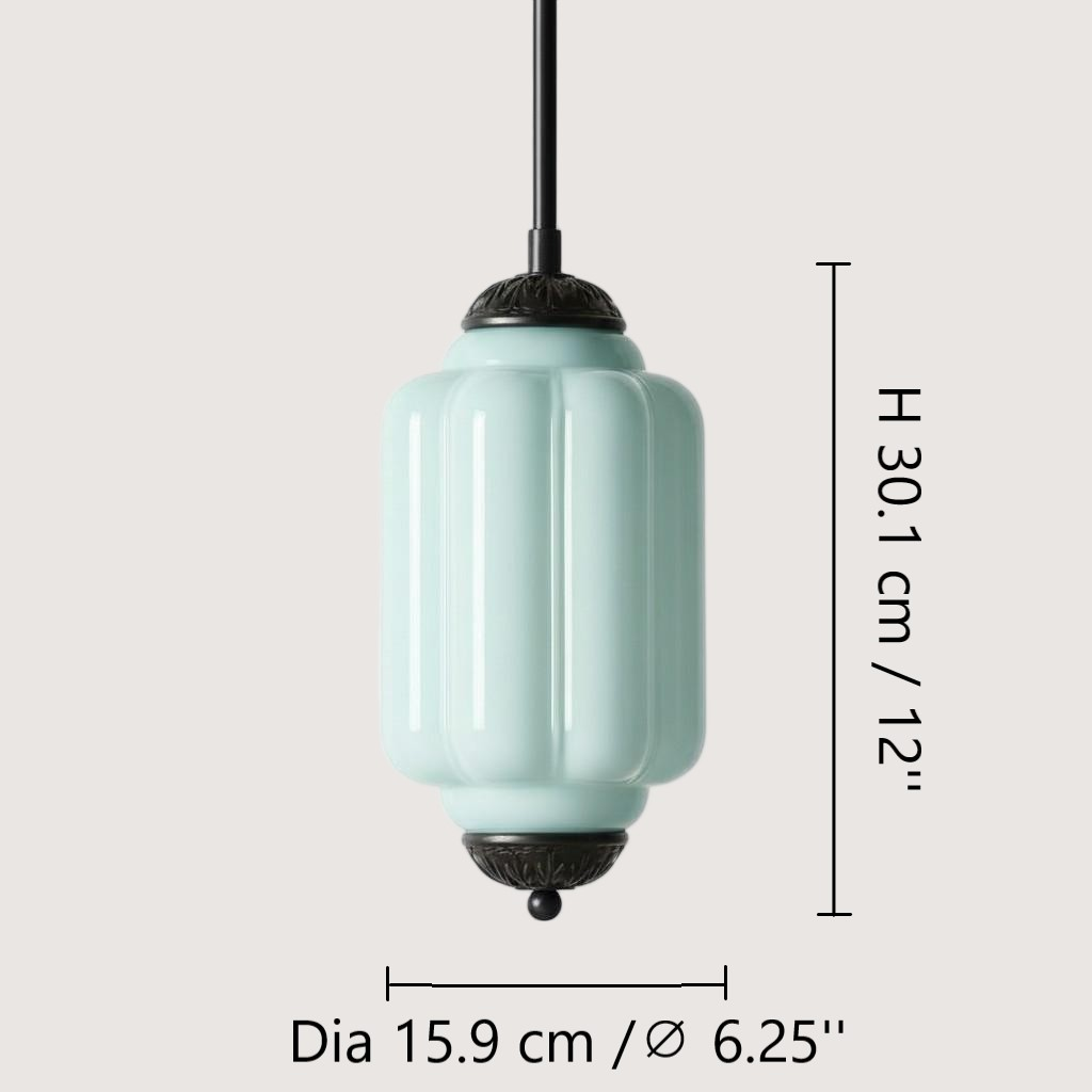 Eloise petite pendant dimensions, diameter 15.9 cm and height 30.1 cm