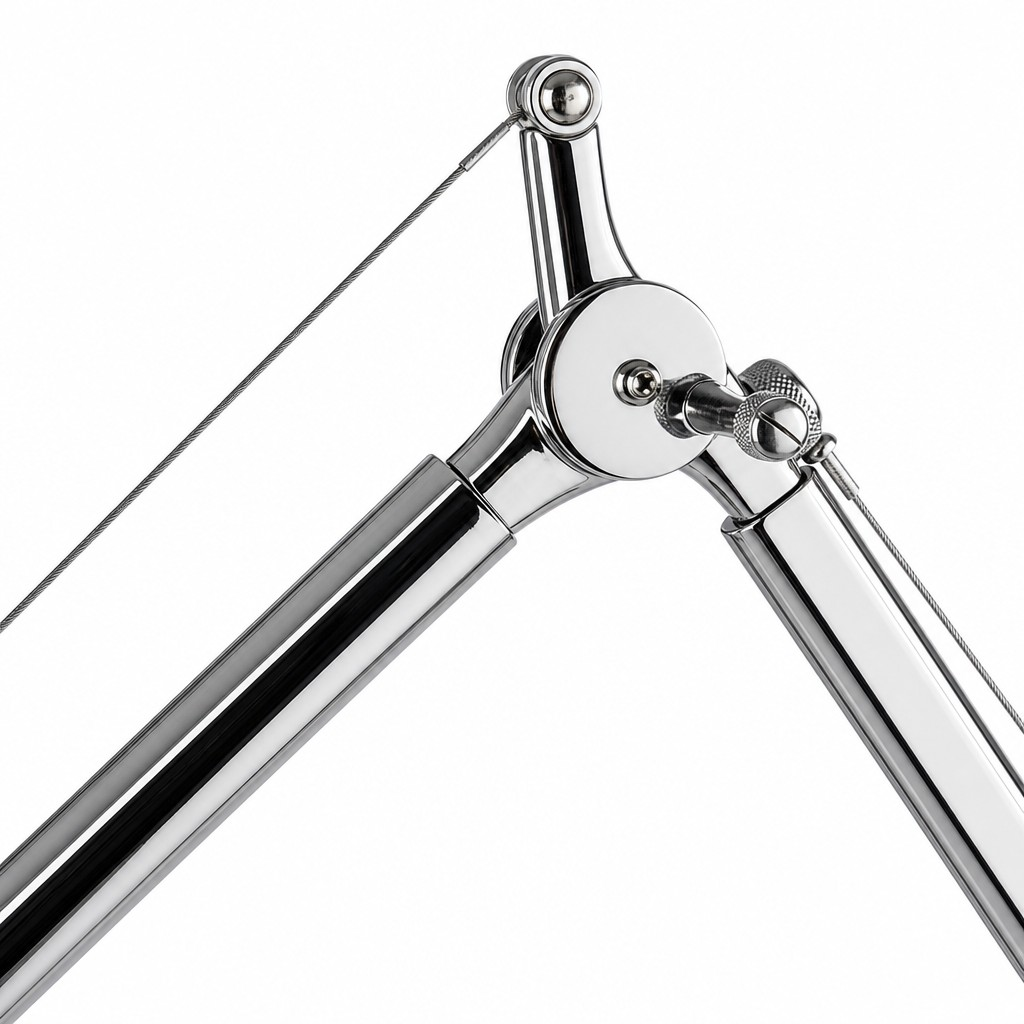 Polished metal joint detail
