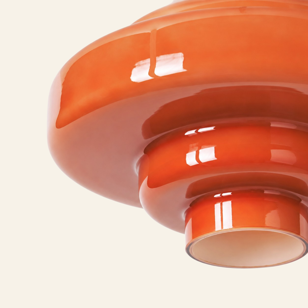 Lower glass shade detail