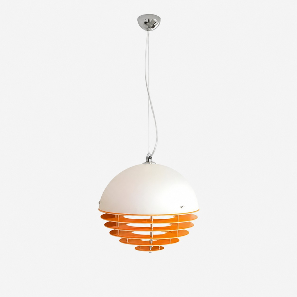 Orange and white Sunset pendant lamp