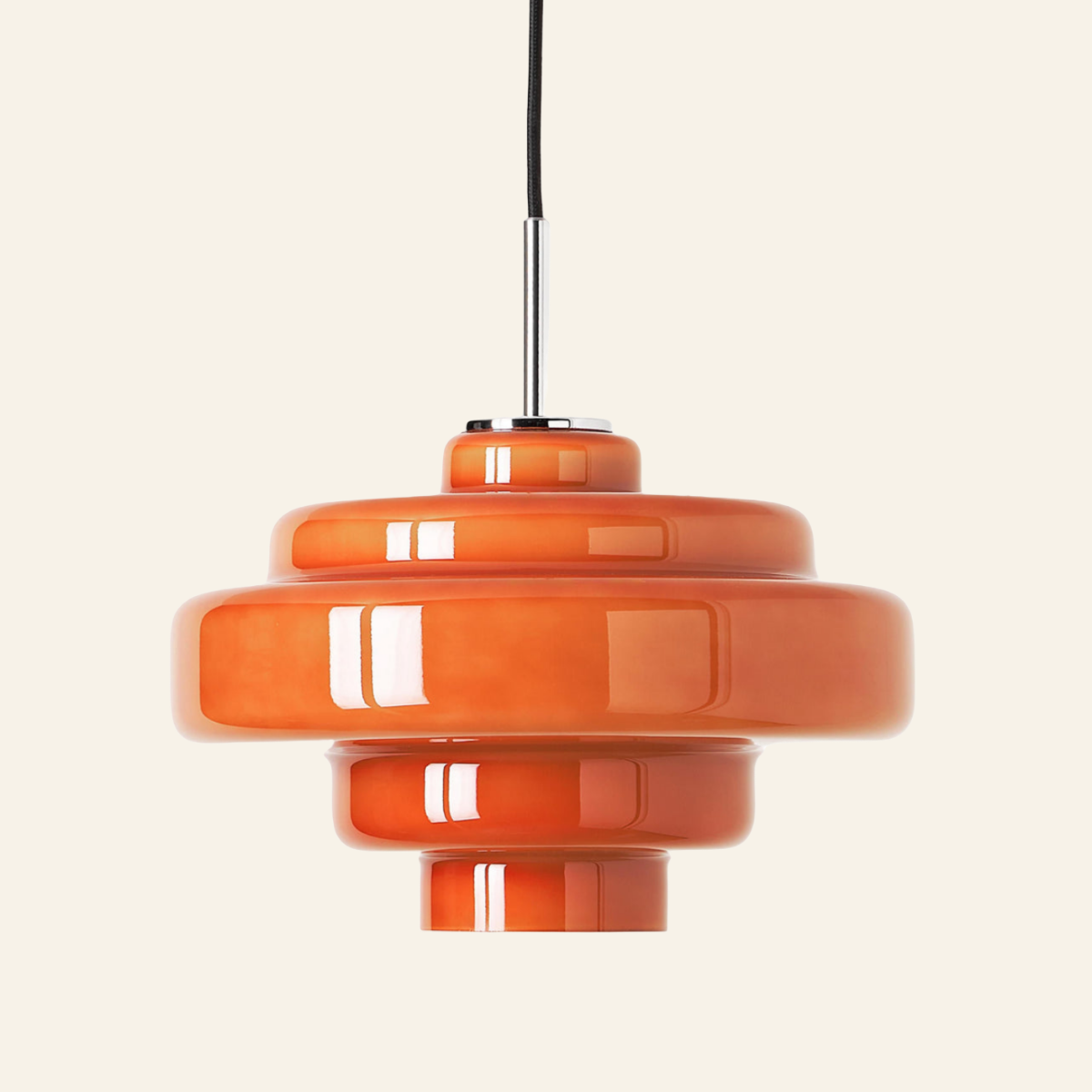 Koloro orange glass pendant