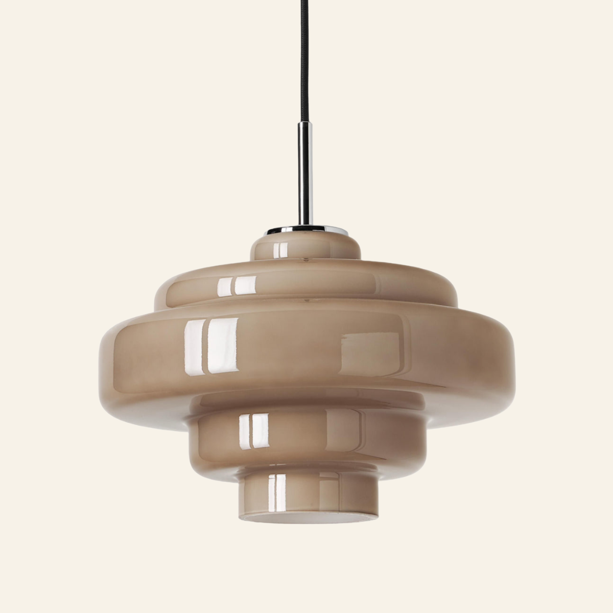 Koloro light brown glass pendant