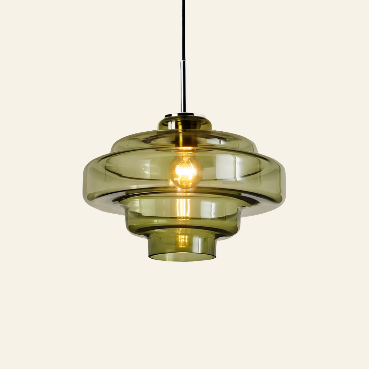 Koloro green glass pendant