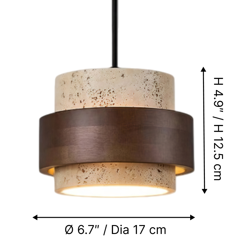 Stonel pendant lamp dimensions