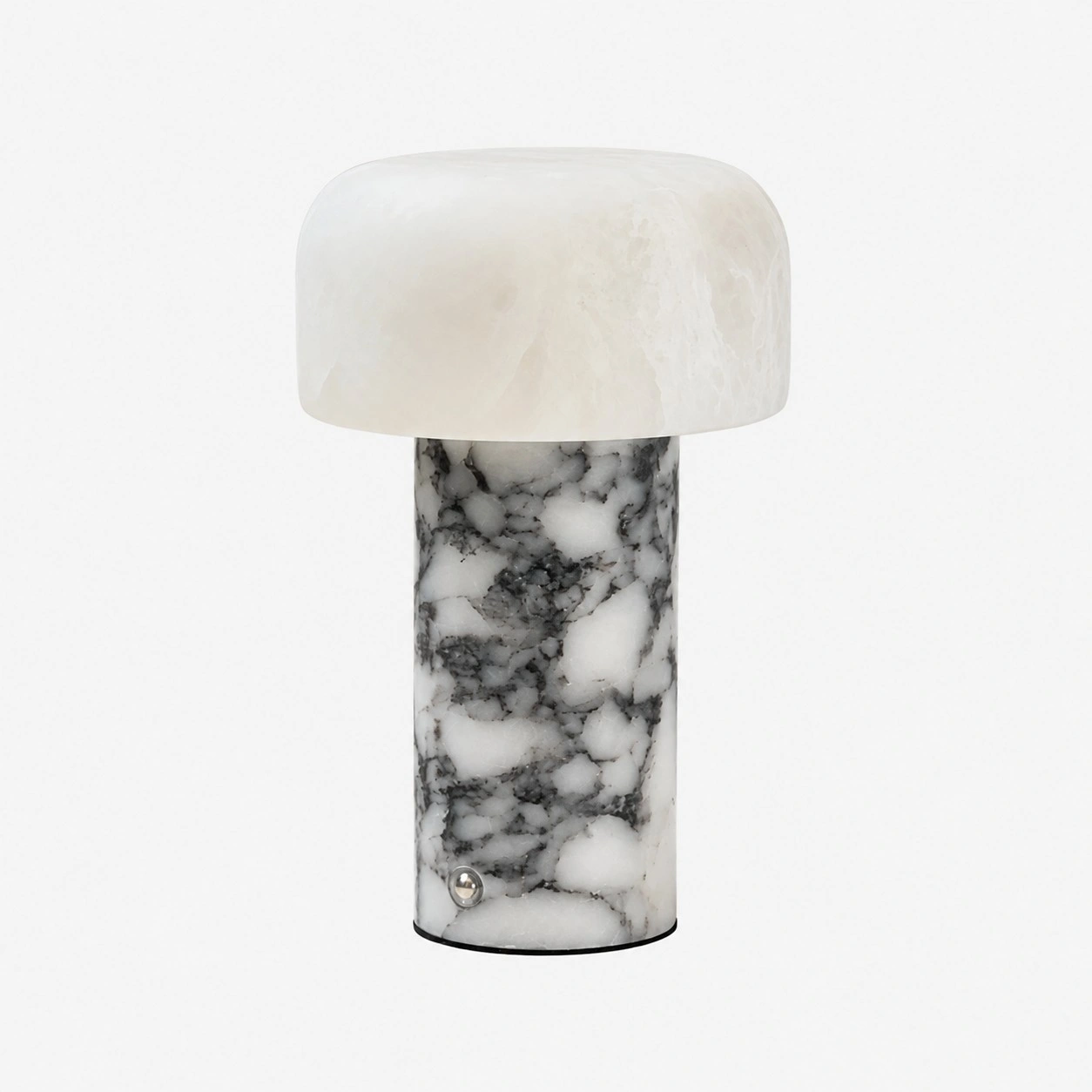 table lamp with Dolomite shade and Bulgari Marb base