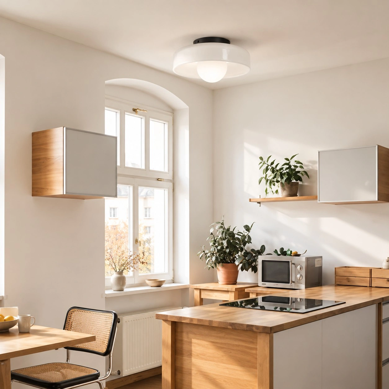 Morandic white ceiling light in an interior