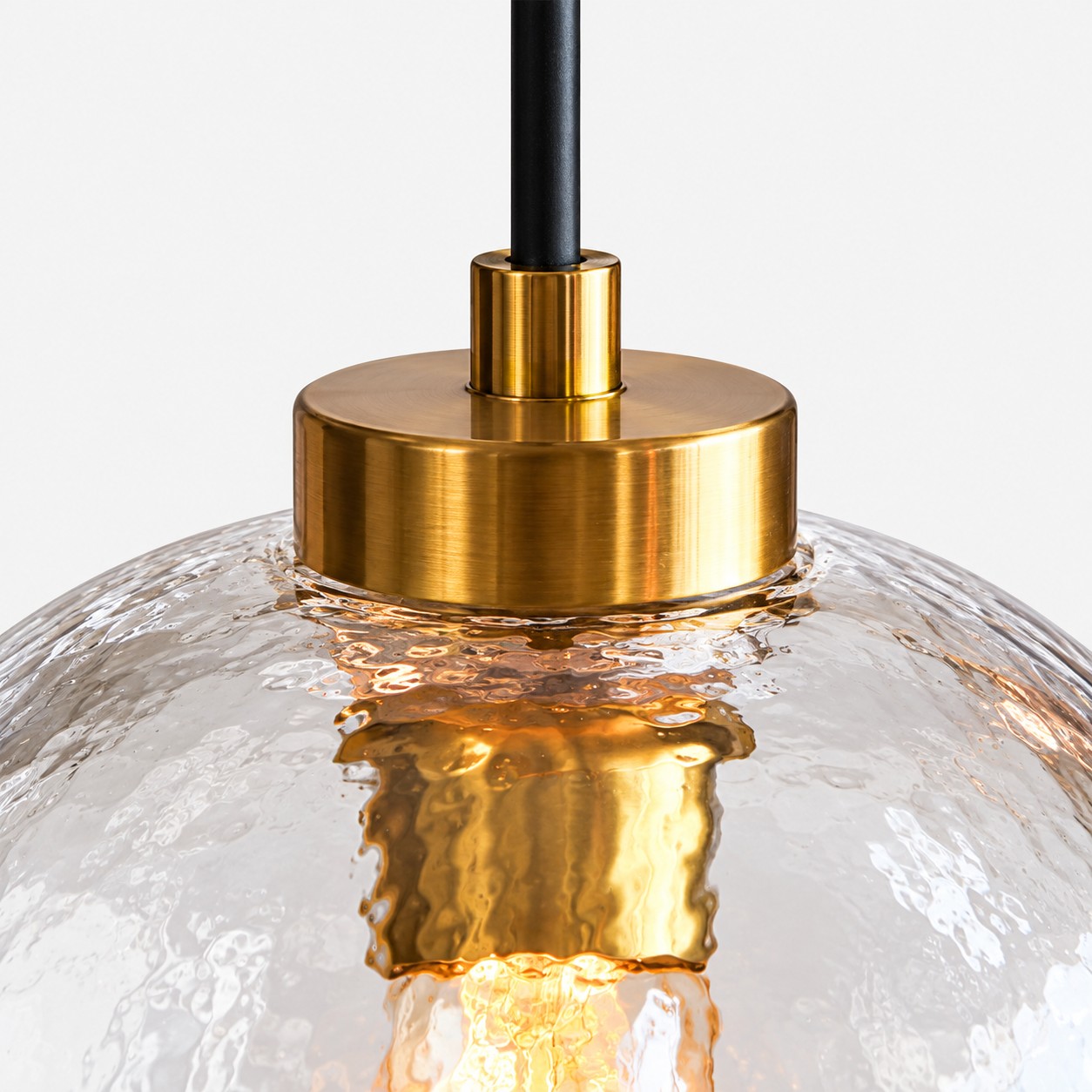 Textured Glass Globe Pendant with marble glass options and chrome or gold
